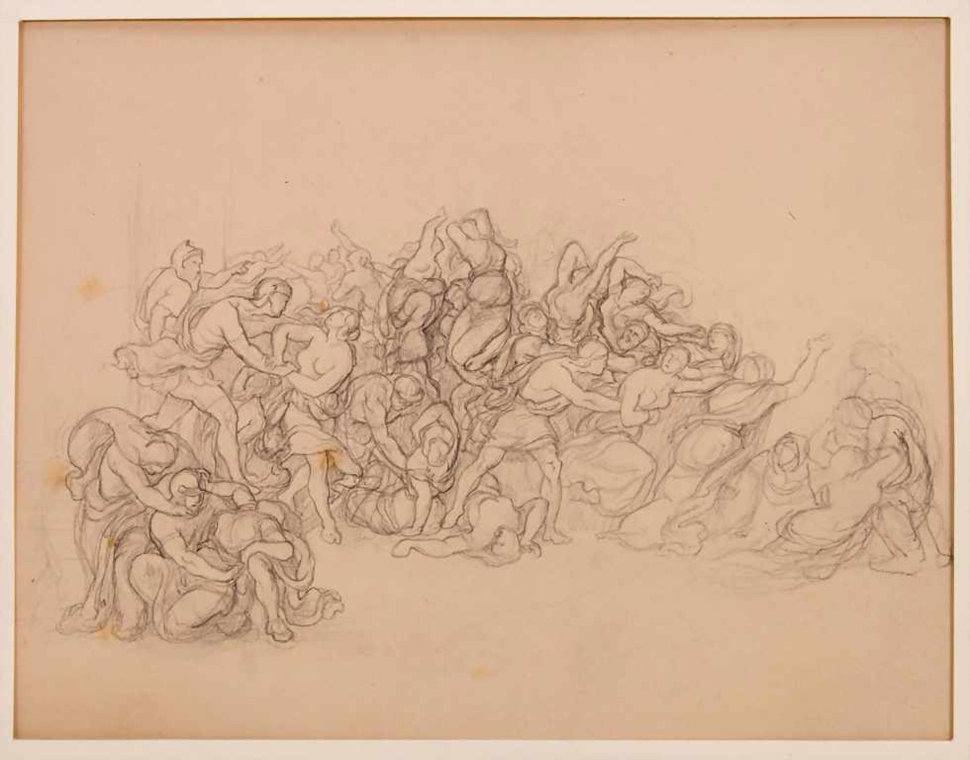 Carl Vornkeller (tätig um 1840), 'Der Raub der Sabinerinnen' / 'The rape of the Sabine women'