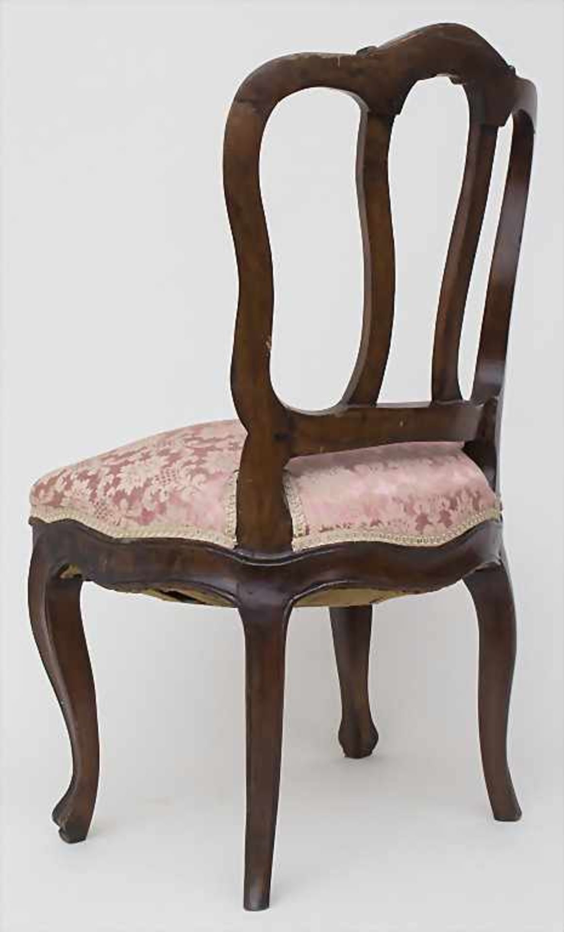 Rokoko Stuhl mit Rocailledekor / A Rococo chair with Rocailles, 18. Jh. - Bild 3 aus 5