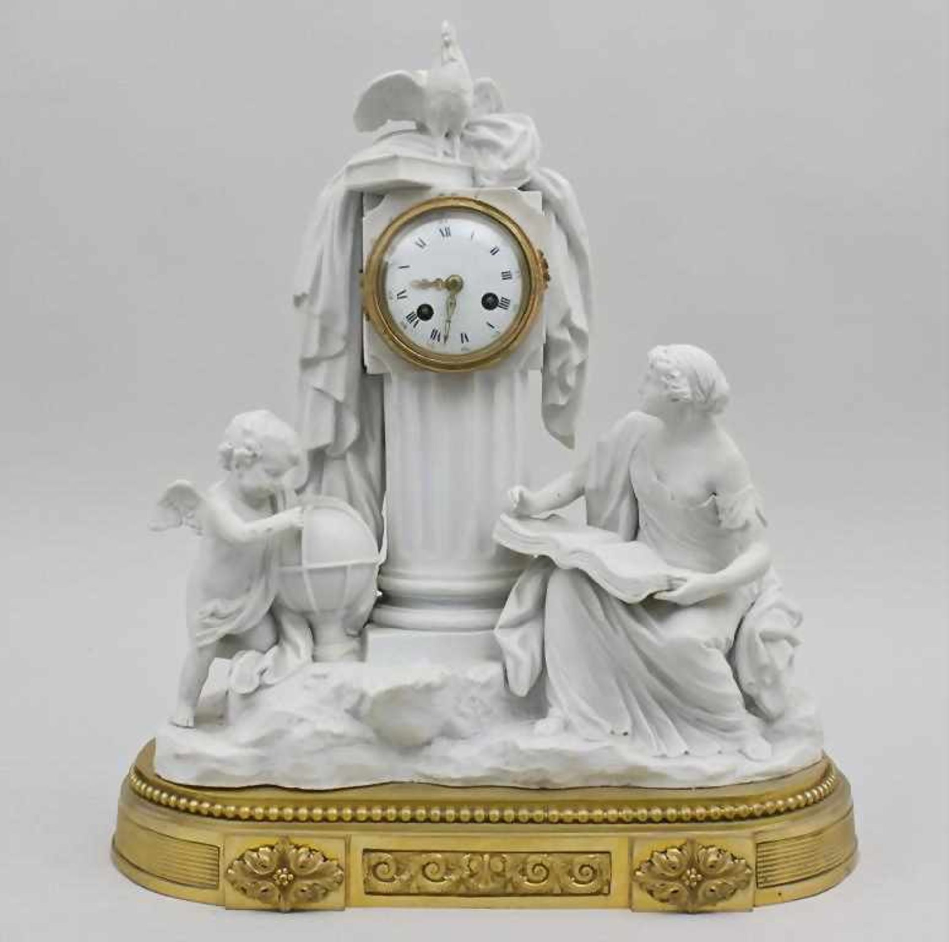 Kaminuhr/Porcelain Mantle Clock, wohl Sèvres, Frankreich, um 1900<
