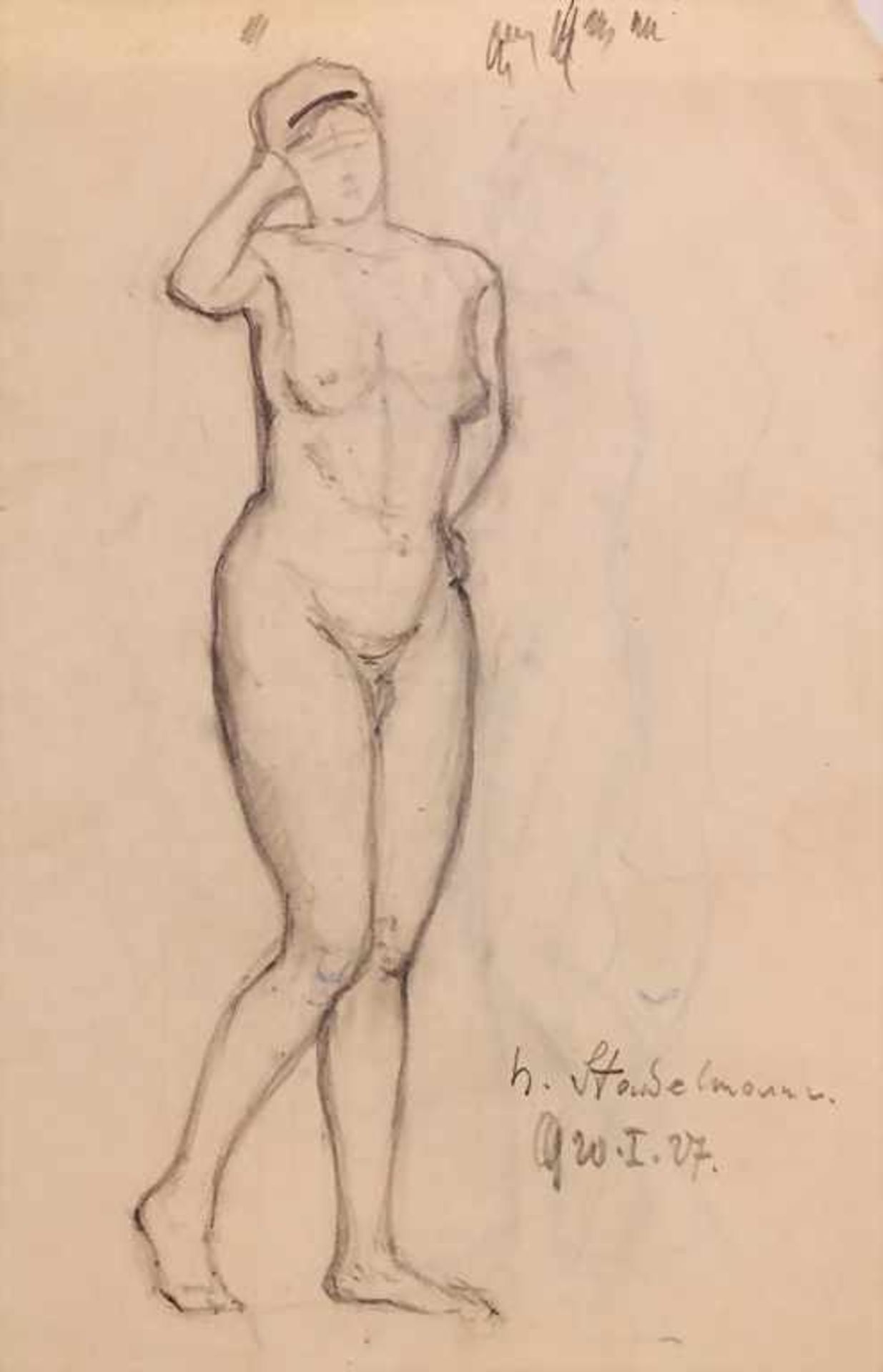 Hans Stadelmann (1876-1950), 'Konvolut Aktstudien' / 'A set of nude studies' - Bild 2 aus 6