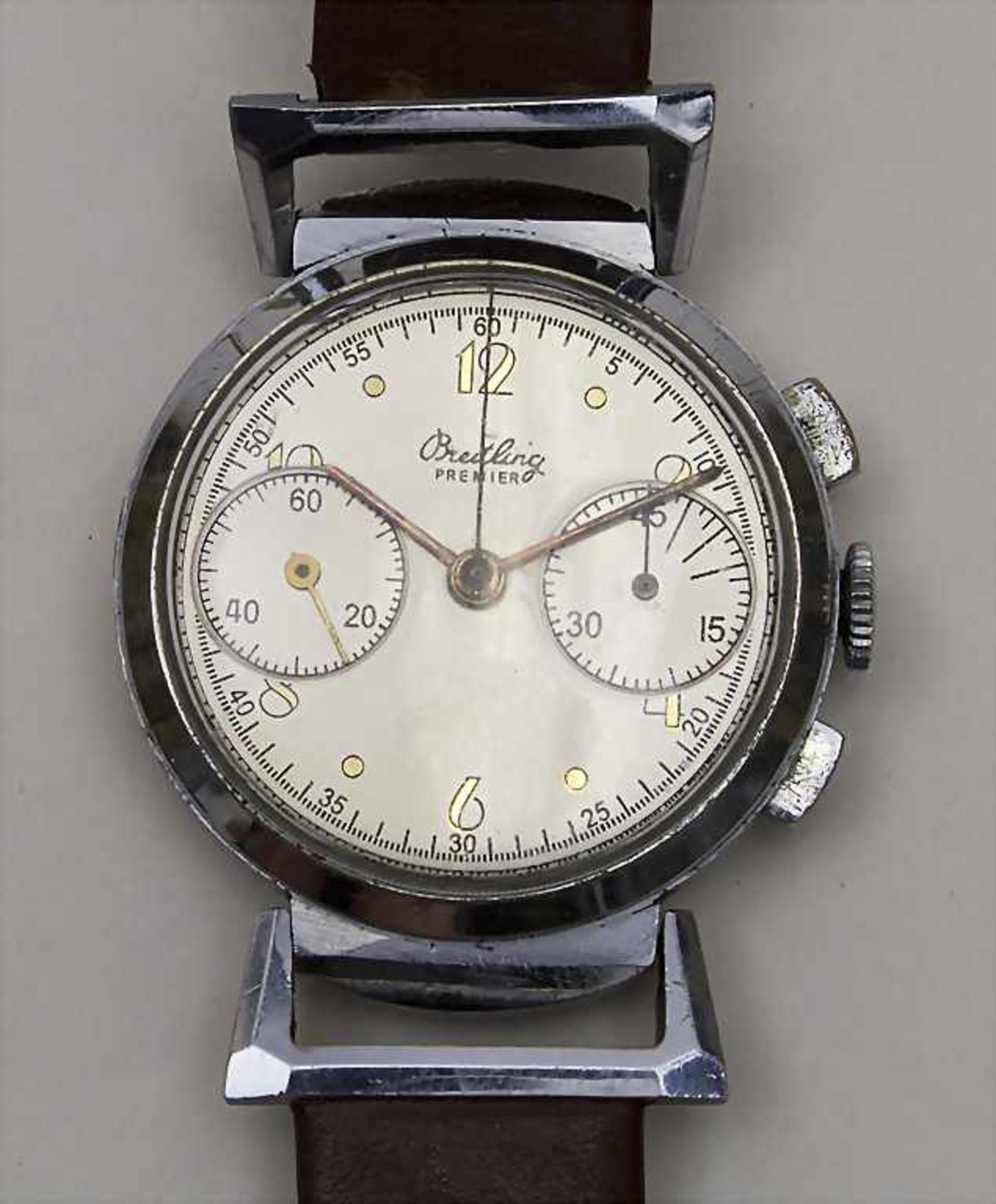 Breitling Premier, Art Déco Chronograph, Geneve, um 1940<