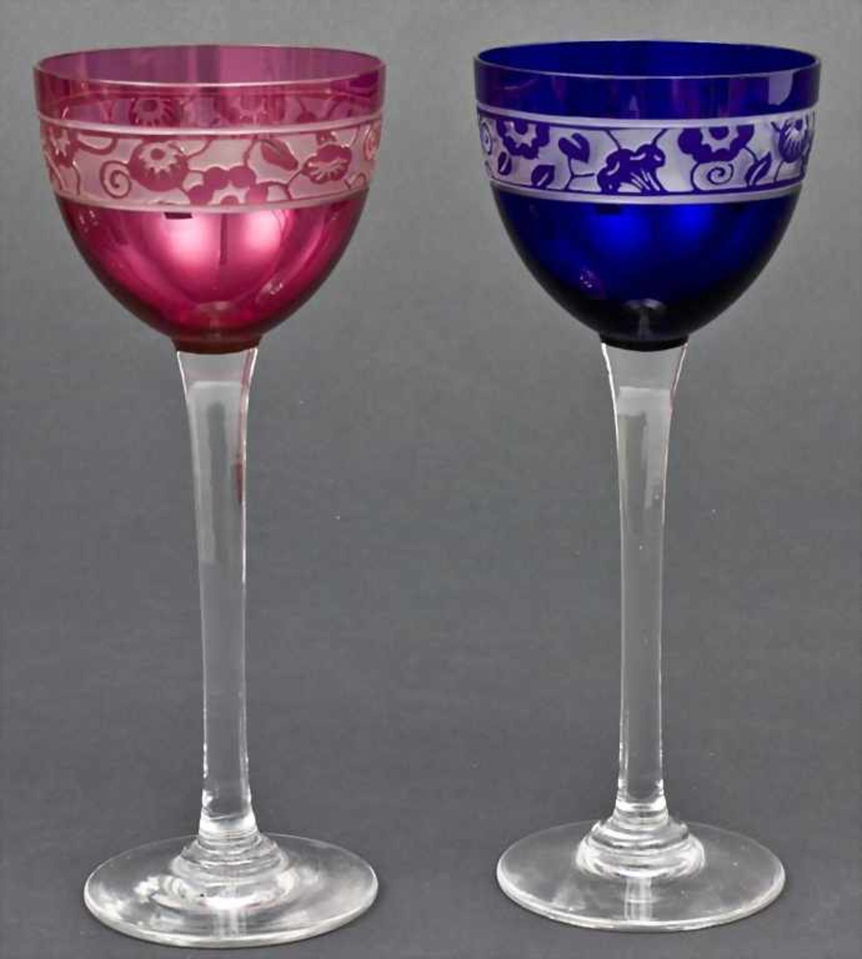 Art Déco-Likörset/Art Déco Liqueur Set, Cristallerie de Nancy, um 1925<br - Image 2 of 4