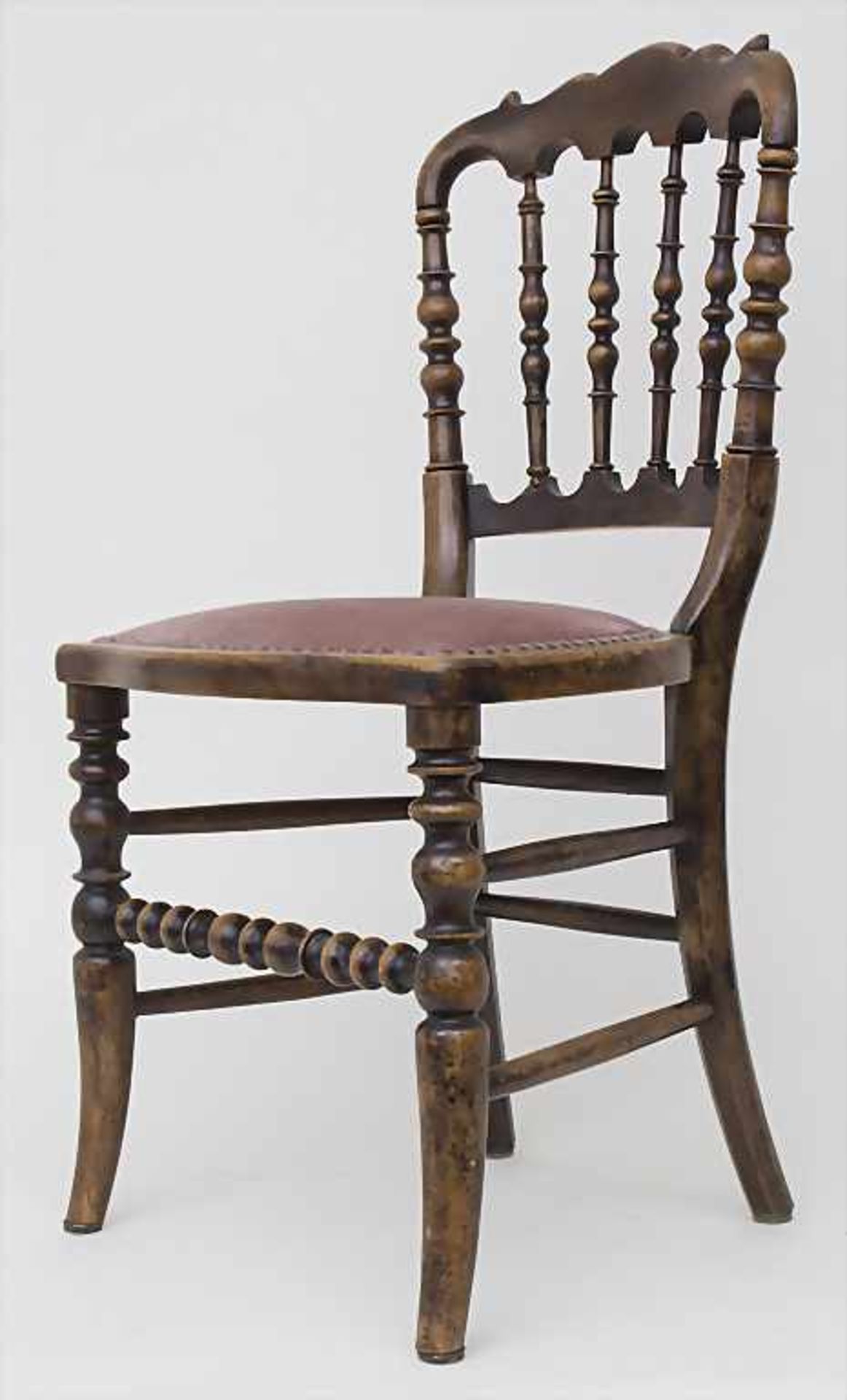 Gründerzeit Stuhl / A historism chair, 19. Jh.< - Bild 2 aus 4