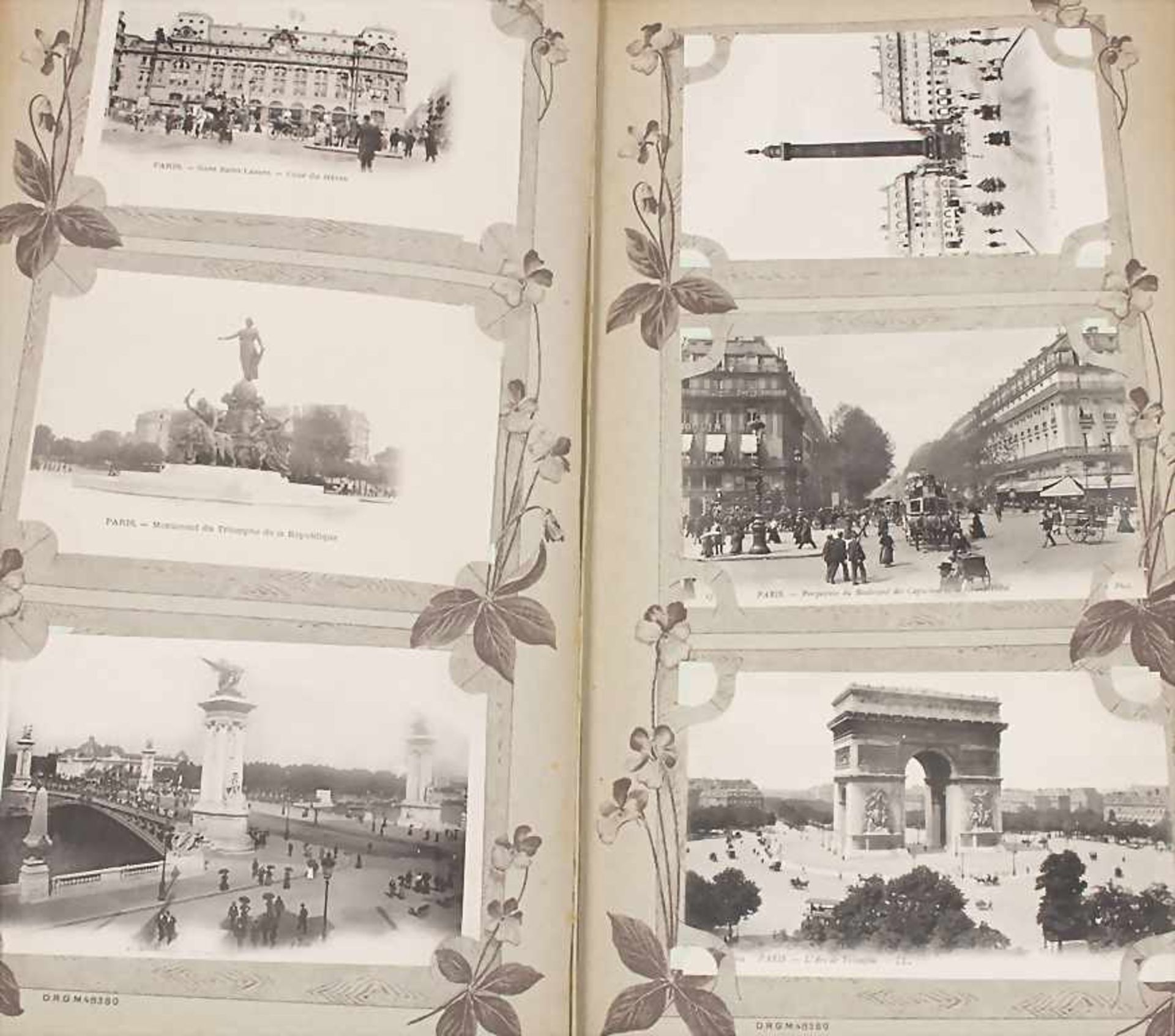 Ansichtskarten-Album / A postcard Album, um 1910 - Bild 2 aus 7