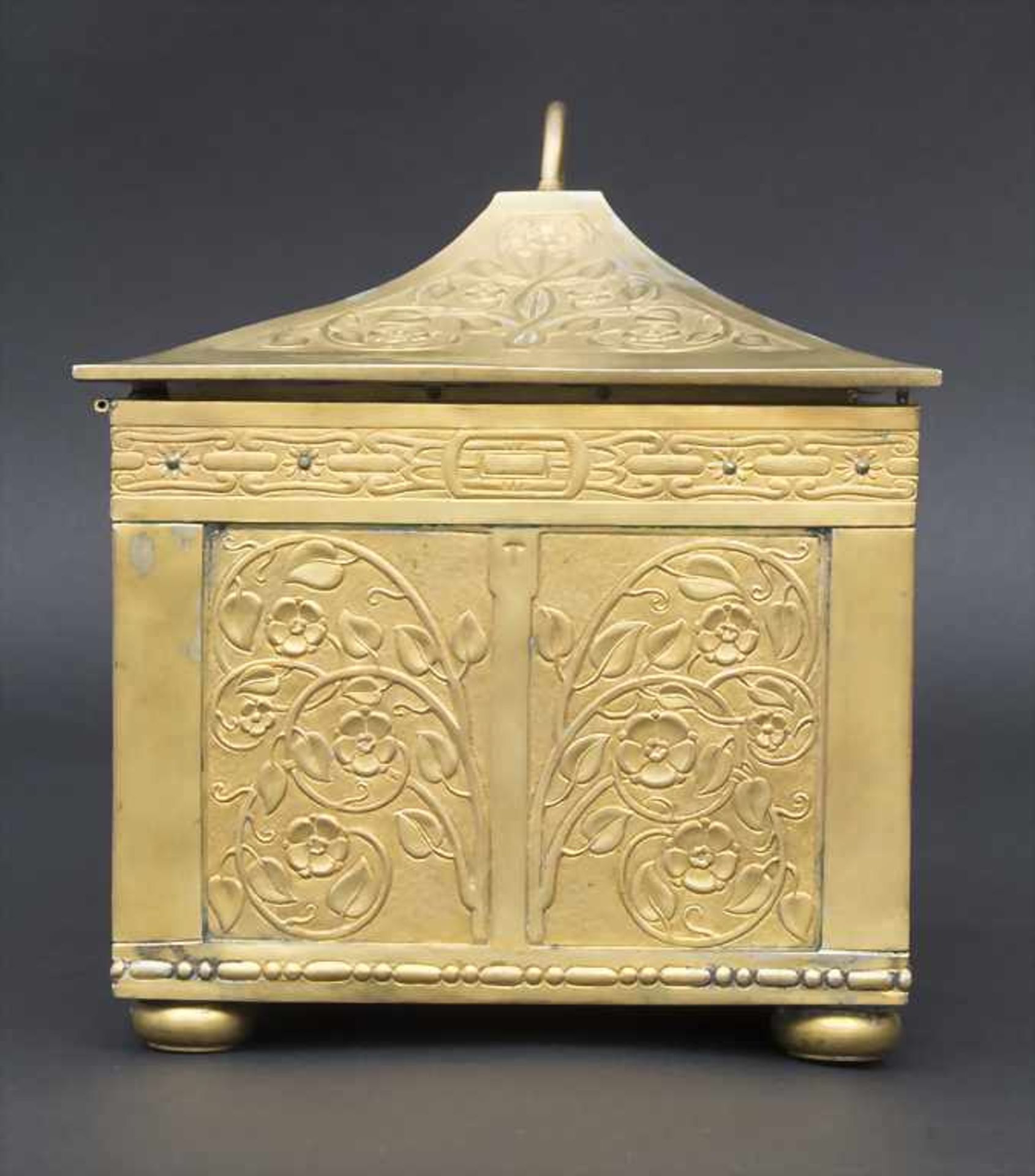 Jugendstil Schmuckschatulle / An Art Nouveau jewellery box, Entwurf wohl Künstlerkolonie - Bild 3 aus 7