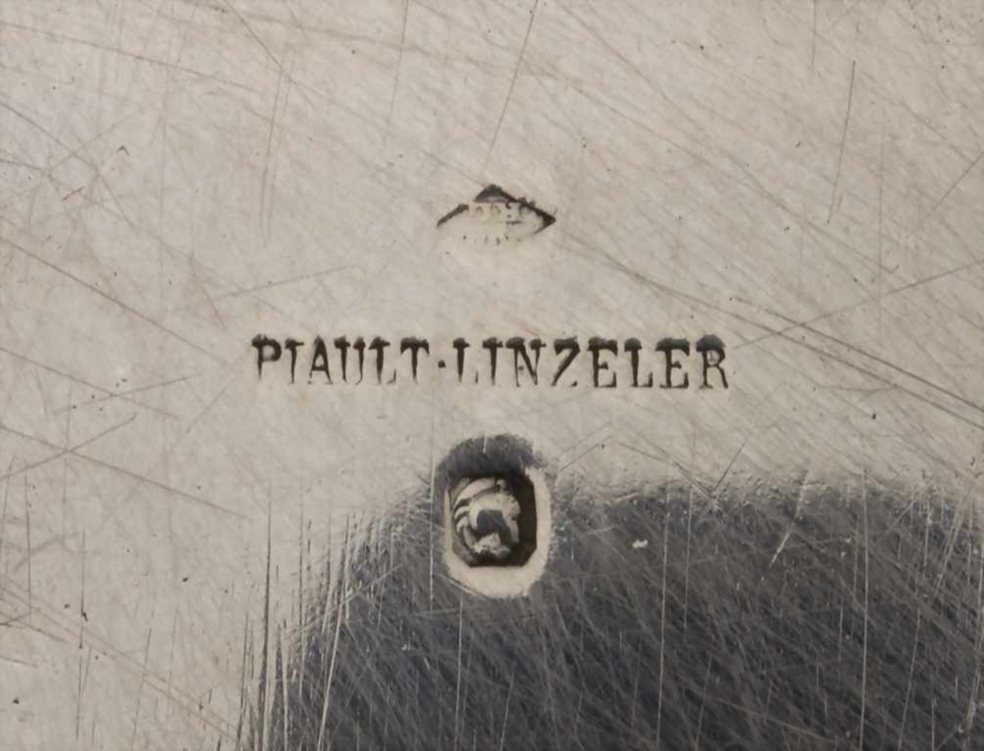 Runde Platte / A silver plate, Piault-Linzeler, Paris, nach 1839 - Bild 3 aus 3