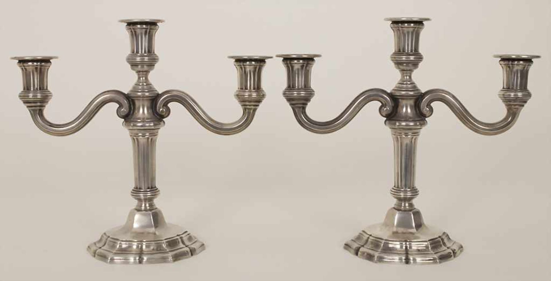 Paar Kerzenleuchter / A pair of silver candlesticks, Tétards et Frères, Paris, um 1880<b - Bild 5 aus 9
