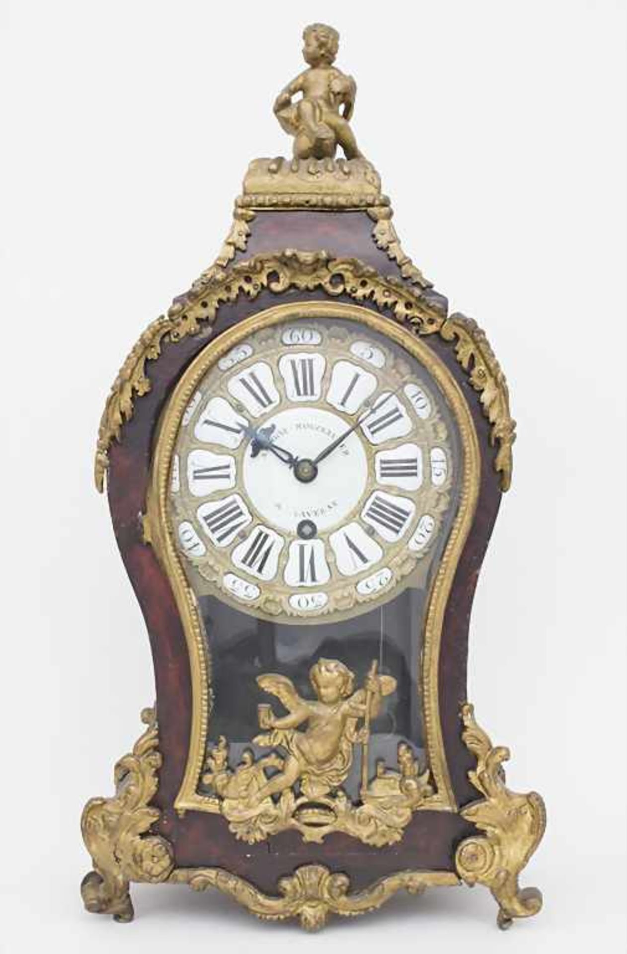 Louis XVI Carteluhr mit Wandkonsole / A French clock, Antoine Moszbruker à Saverne, um 1750<