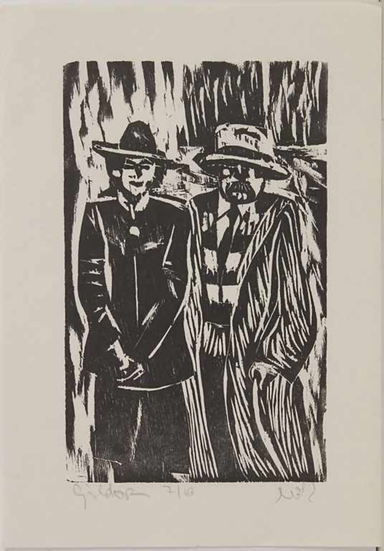 Jacob Gildor (*1948), 'Paar mit Hut' / 'A couple with hat' - Image 2 of 5