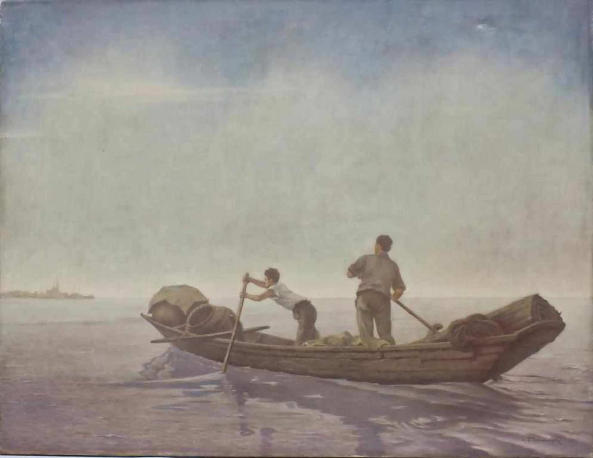 Fährleute am Balaton/Ferrymen At The Lake Balaton, Lörincz Gusztáv von Baranya (Pécs 1886-1938