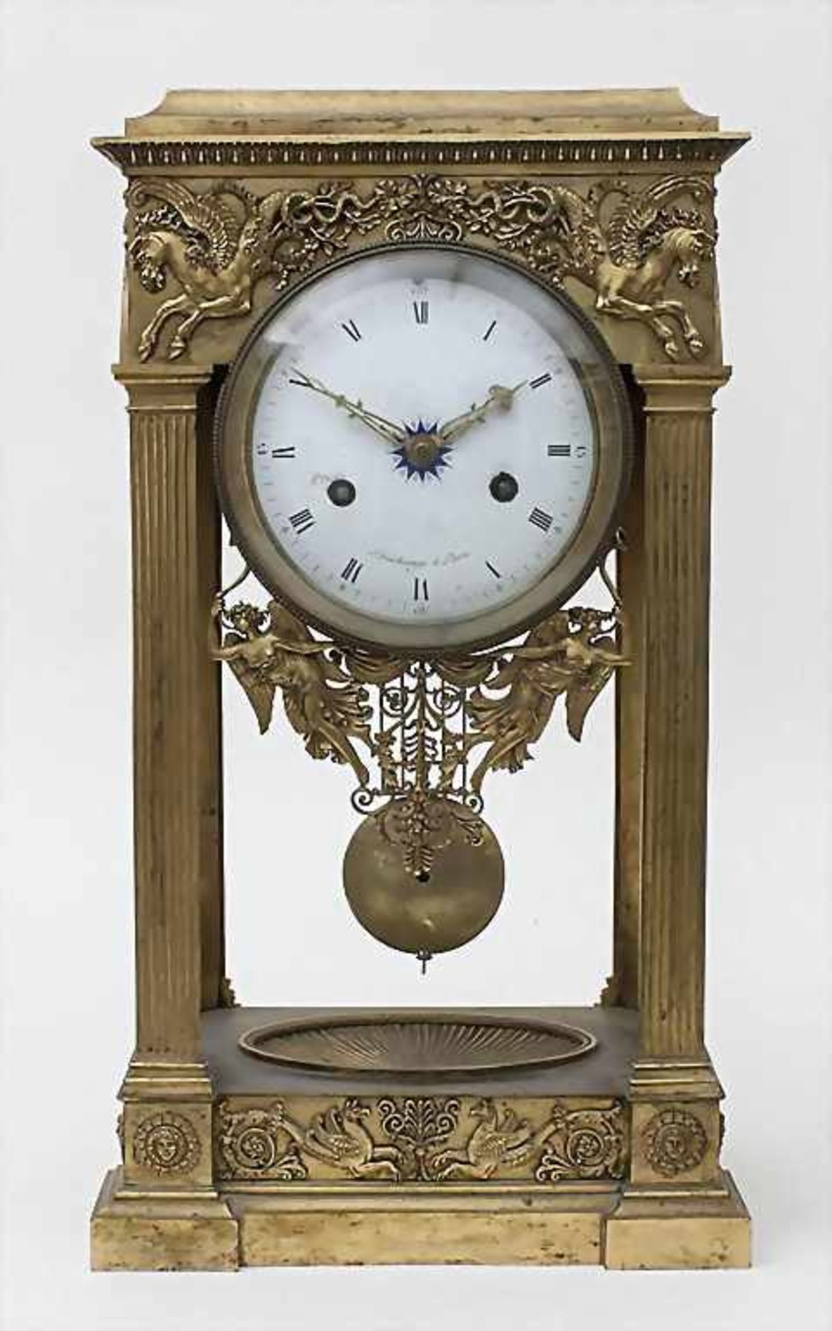 Pendule, Époque Restauration, Deschamps, Paris, 1. Hälfte 19. Jh.<b