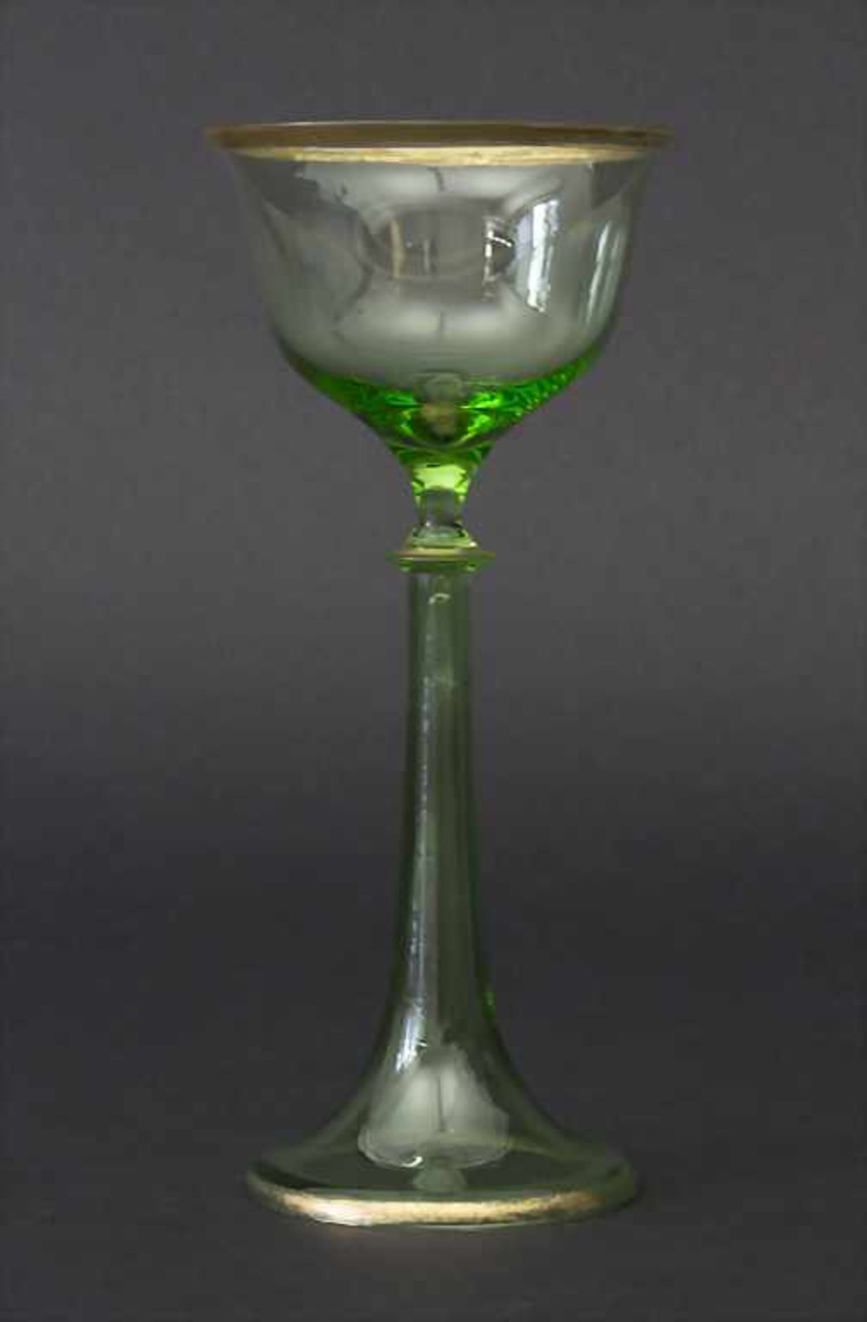 Jugendstil Weinglas / Art Nouveau wine glass, Theresienthal, um 1920