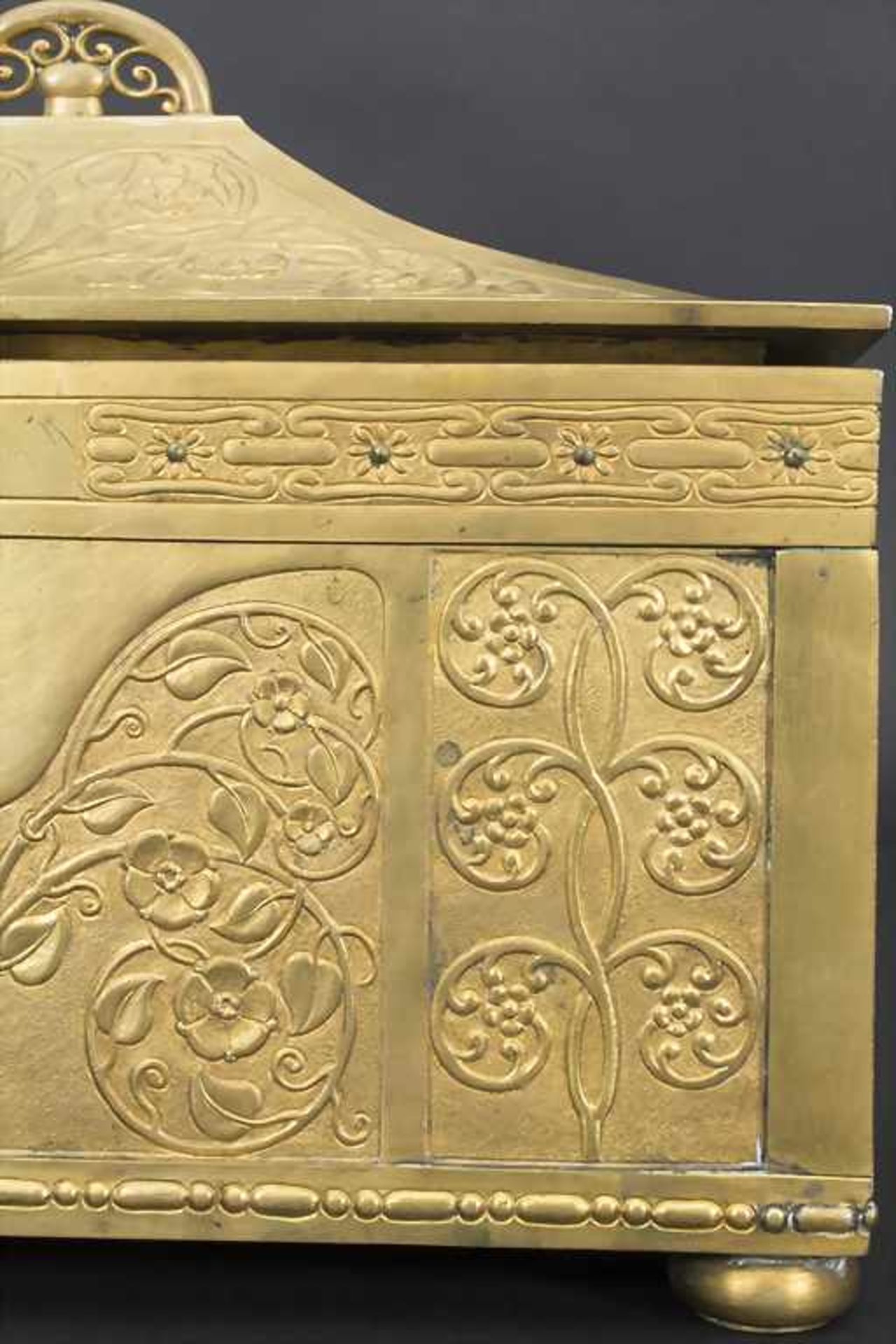 Jugendstil Schmuckschatulle / An Art Nouveau jewellery box, Entwurf wohl Künstlerkolonie - Bild 7 aus 7