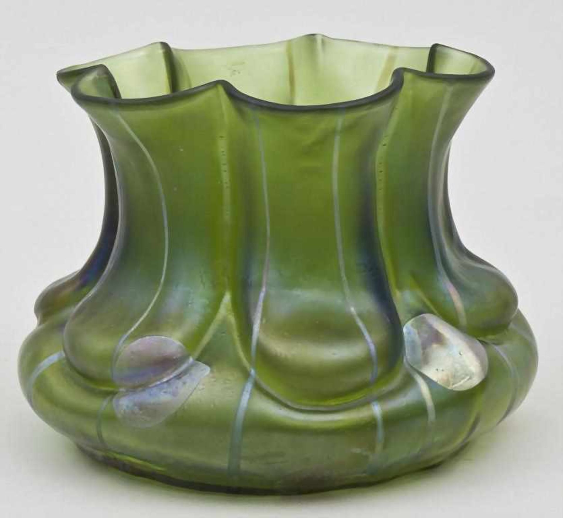 Jugendstil Vase 'Streifen und Flecken' / Art Nouveau Vase With Stripes and Spots, Wilhelm Kralik