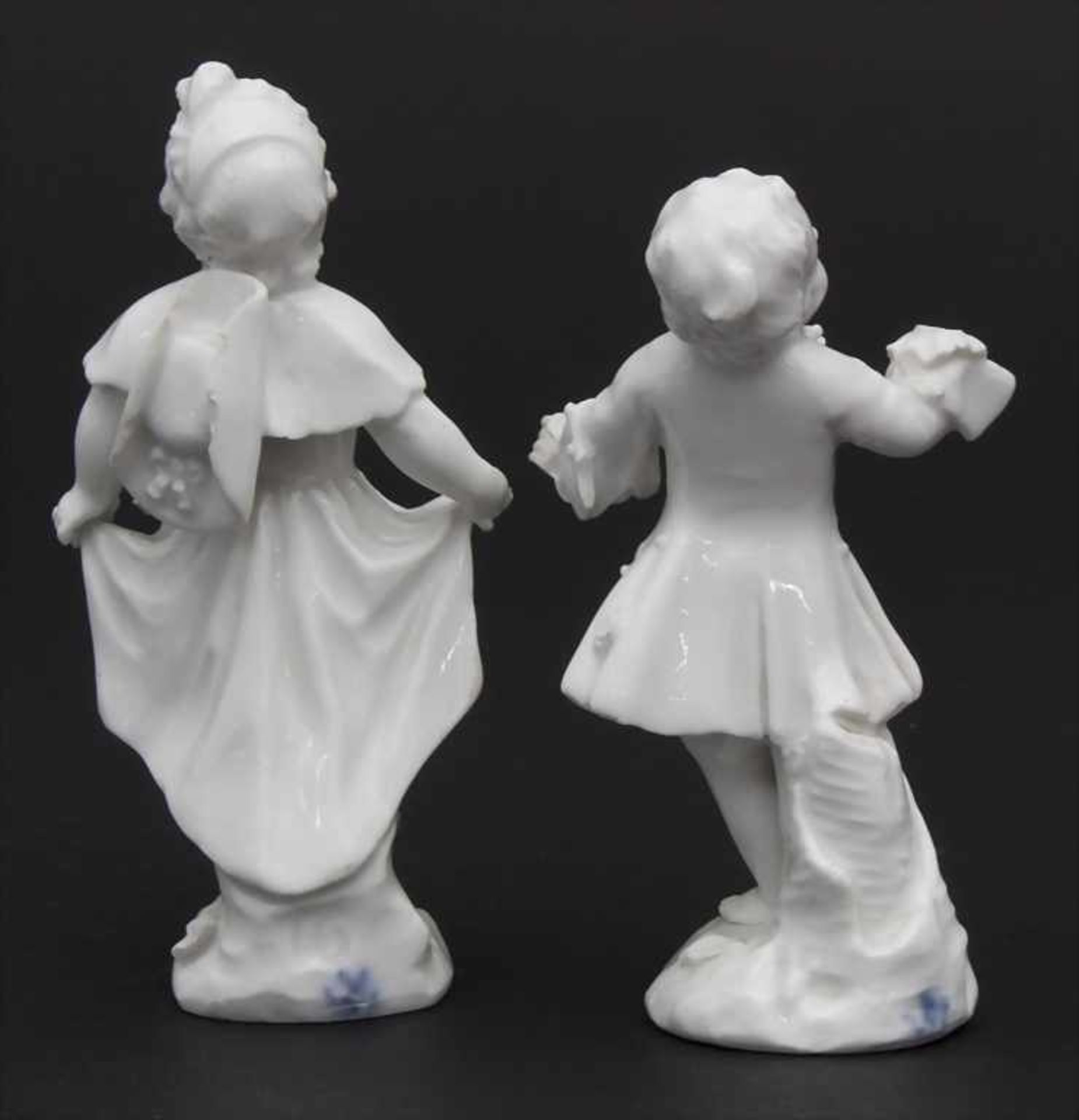 2 tanzende Kinder / A dancing boy and girl, wohl Michel Victor Acier, Meissen, um 1760 - Bild 2 aus 6