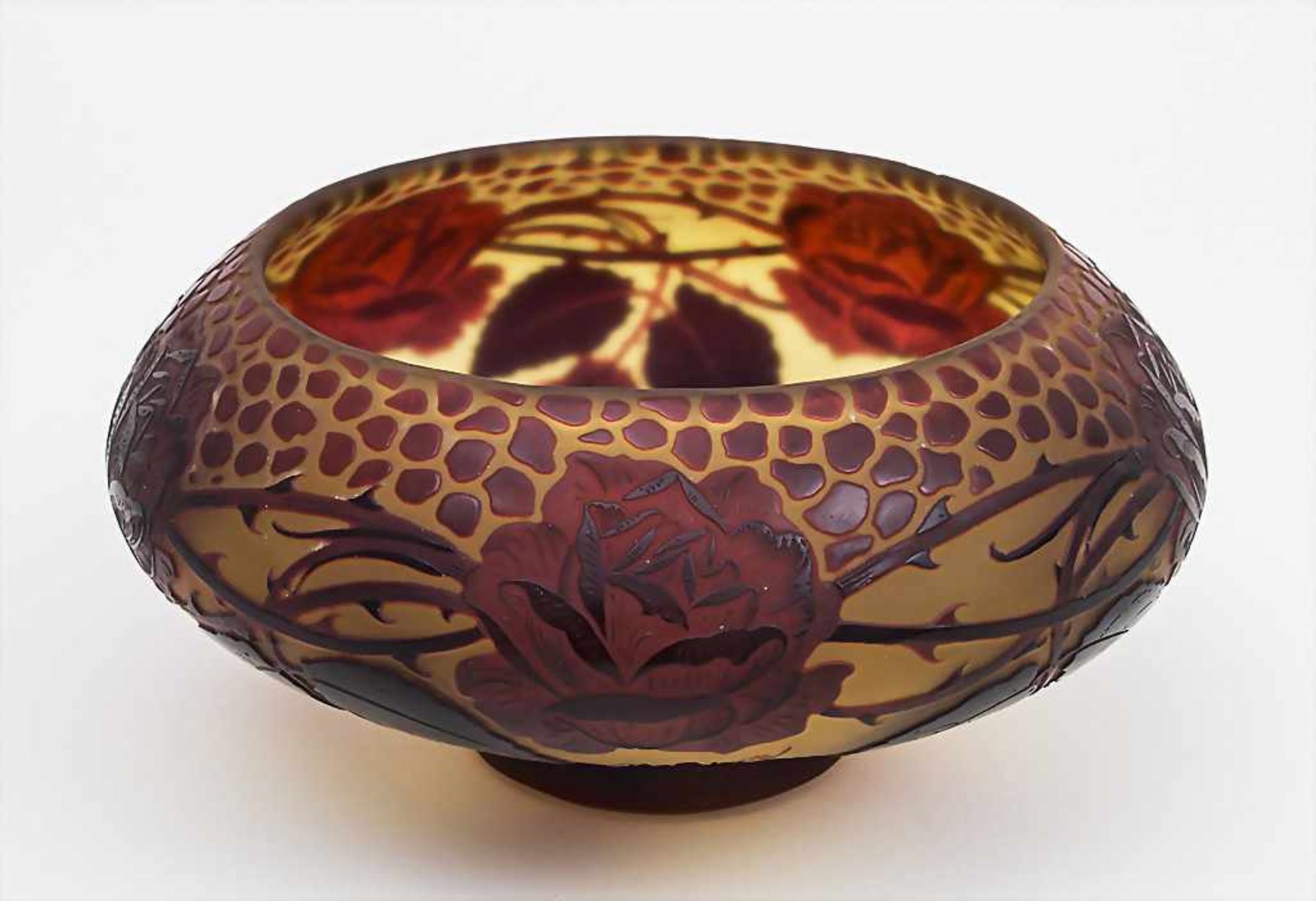 Schale mit Rosen / A Bowl With Roses, D'Argental, Ecole de Nancy, ca. 1920