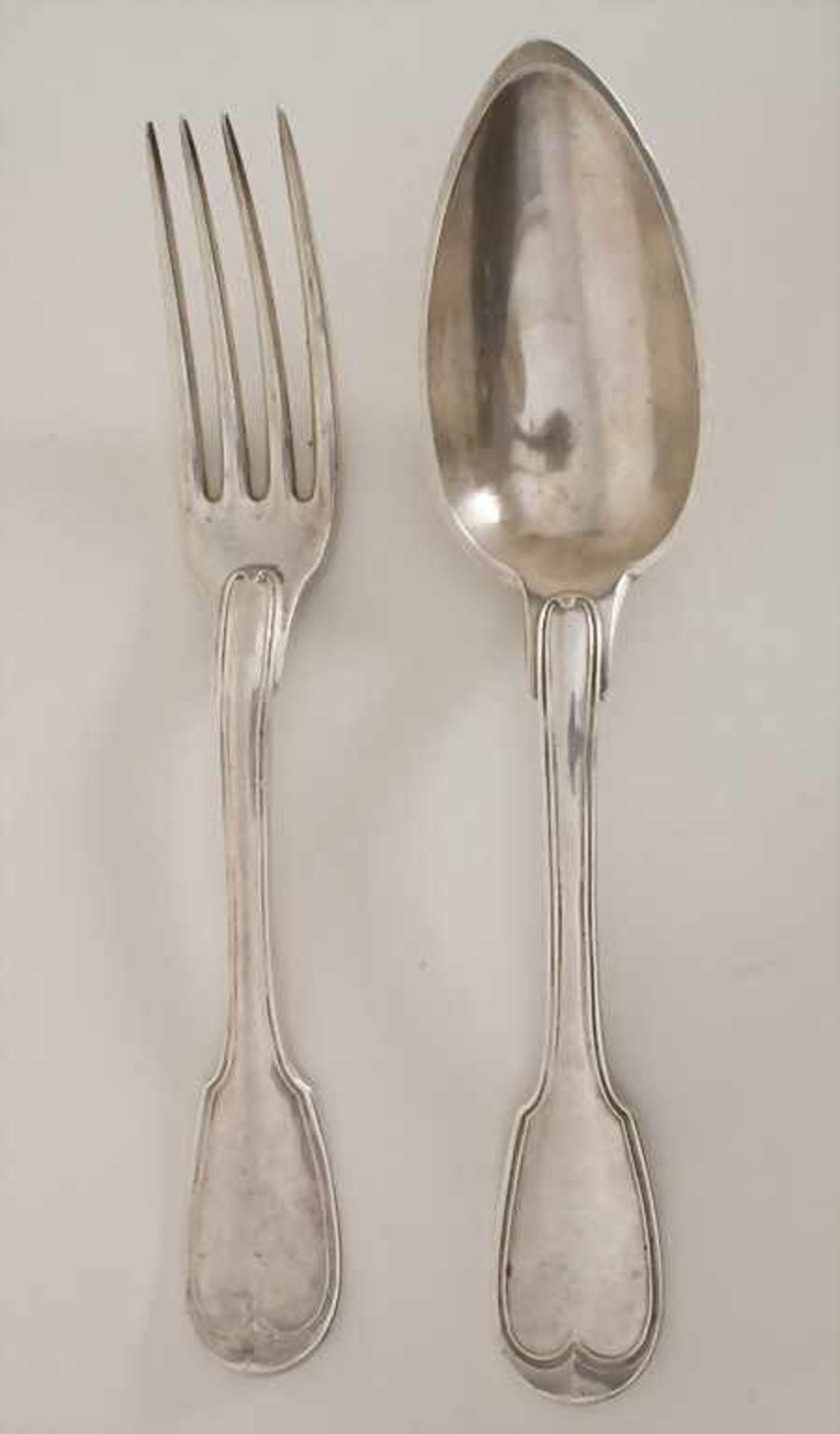 Restbesteck / 8 pieces of silver cutlery, Paris, um 1800 - Bild 4 aus 6