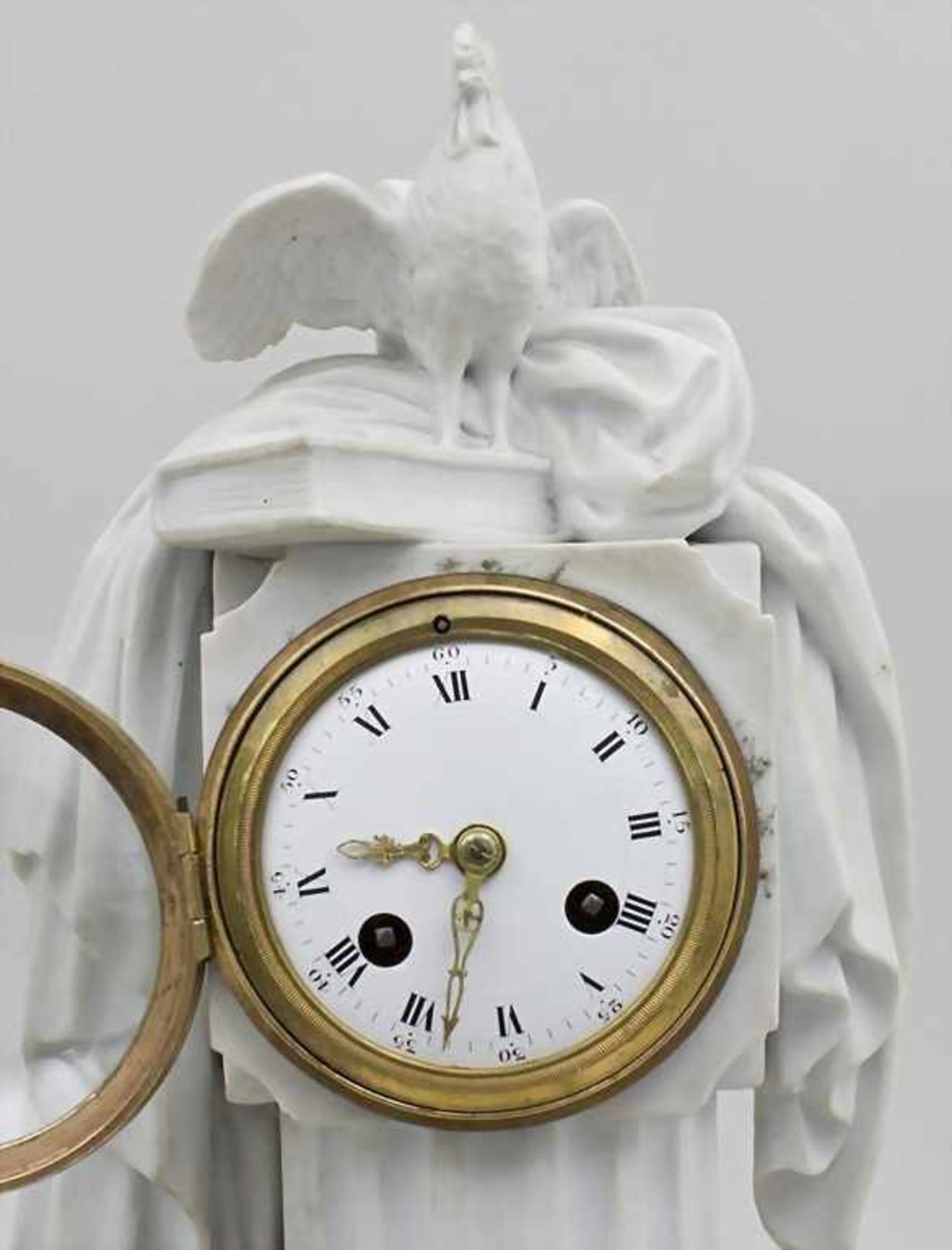 Kaminuhr/Porcelain Mantle Clock, wohl Sèvres, Frankreich, um 1900< - Image 2 of 5