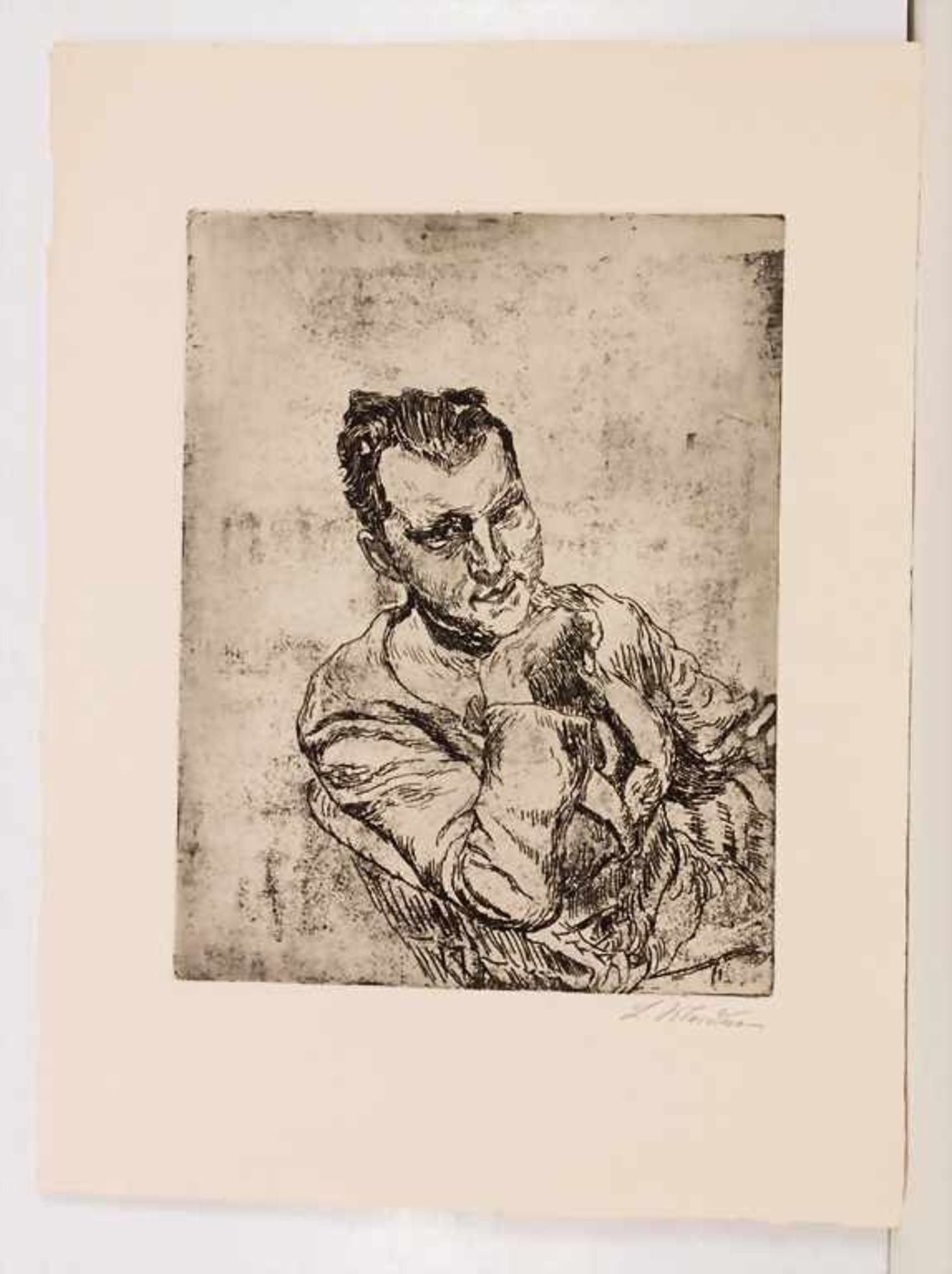 Ludwig Meidner (1884-1966), 'Porträt eines Mannes' / 'A portrait of a man'< - Bild 2 aus 4