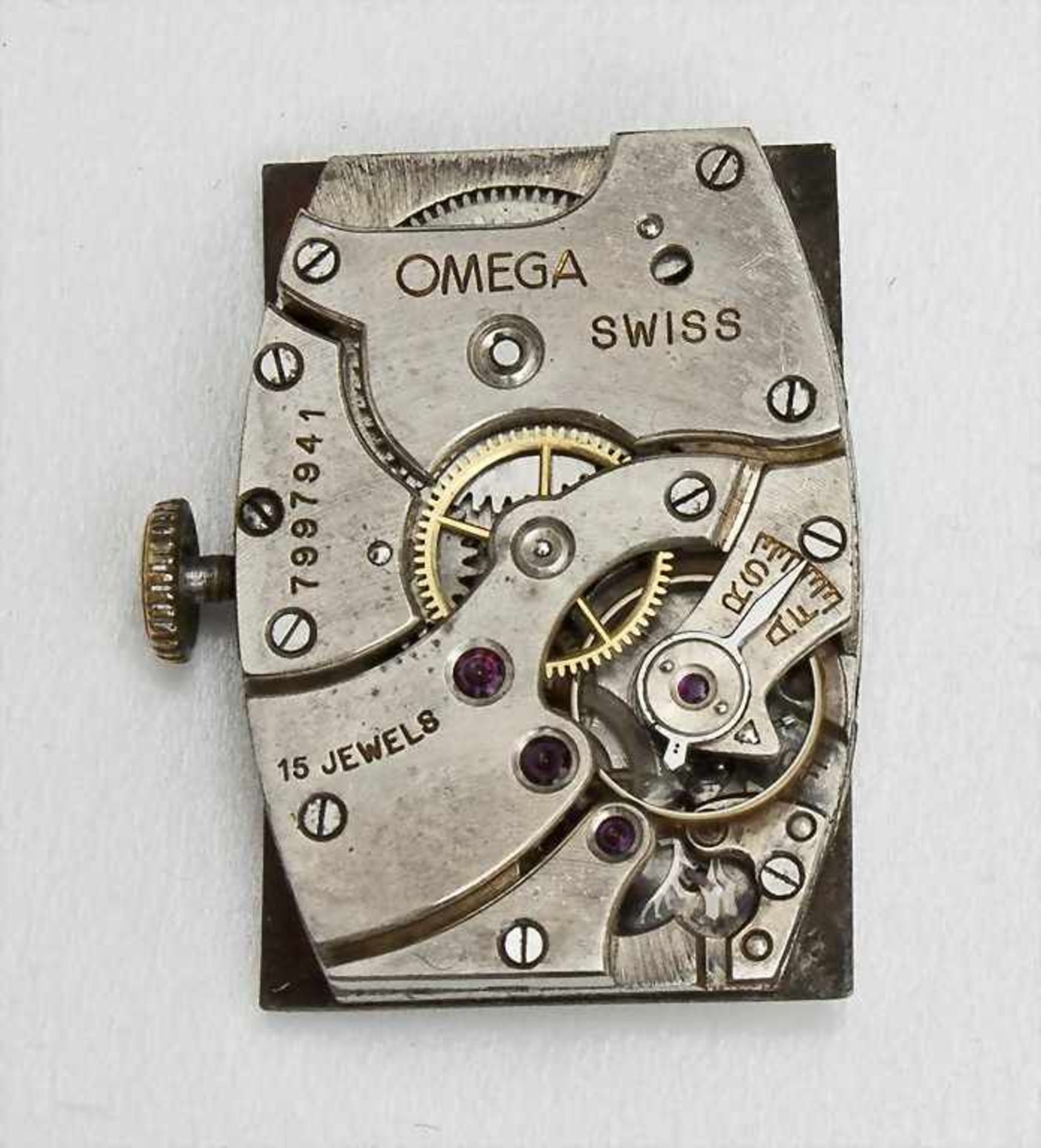 Art Déco-Herrenarmbanduhr, Omega, Schweiz um 1935< - Image 3 of 3