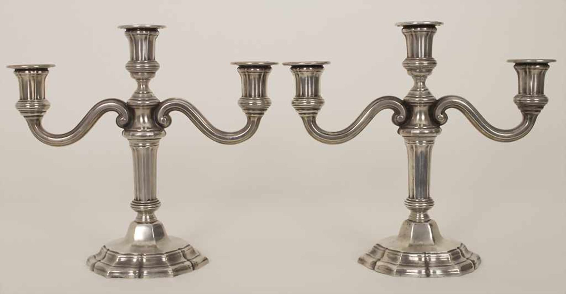 Paar Kerzenleuchter / A pair of silver candlesticks, Tétards et Frères, Paris, um 1880<b - Bild 3 aus 9