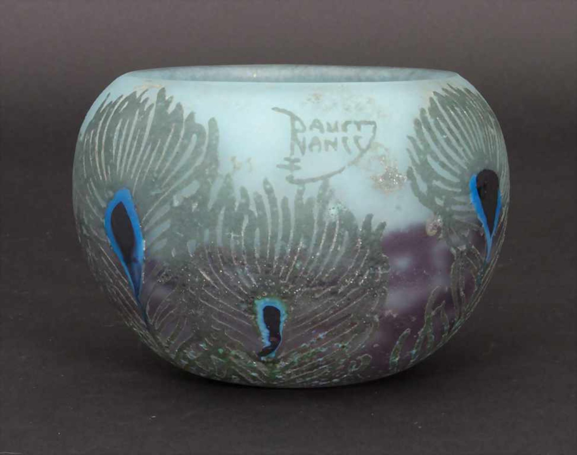 Ziervase 'Plumes de paon' / A decorative vase, Daum Freres, Nancy, um 1910-14 - Bild 3 aus 6