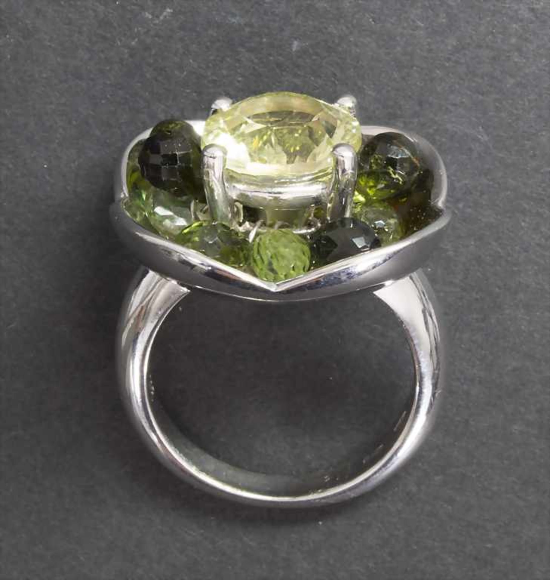 Designer-Damenring mit Citrin / A designers ladies ring with citrine - Image 2 of 3