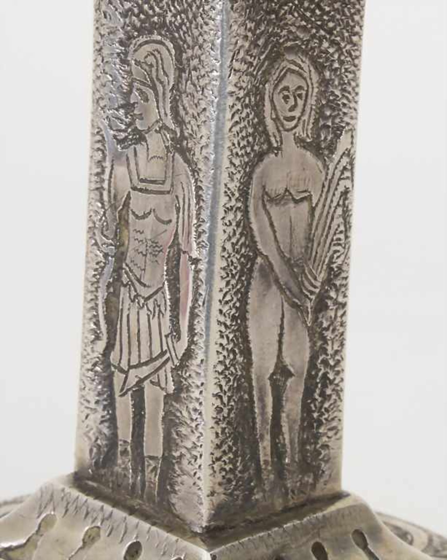 Ziborium / Messkelch / A silver chalice, Pamplona, 18. Jh. - Bild 6 aus 12