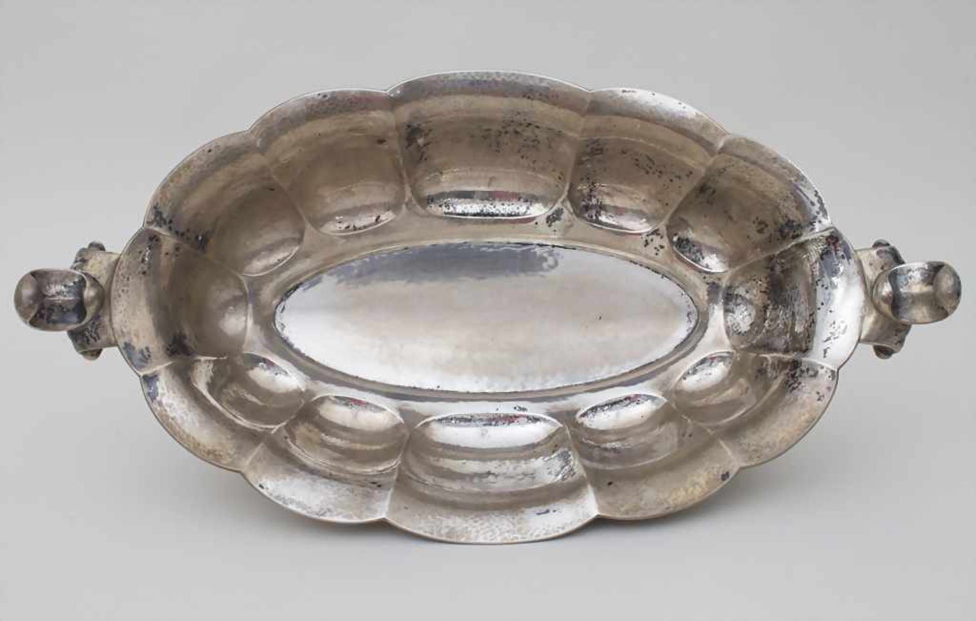 Große Obstschale / A large fruit bowl, Wilkens & Söhne, Bremen, um 1910<b - Bild 3 aus 5