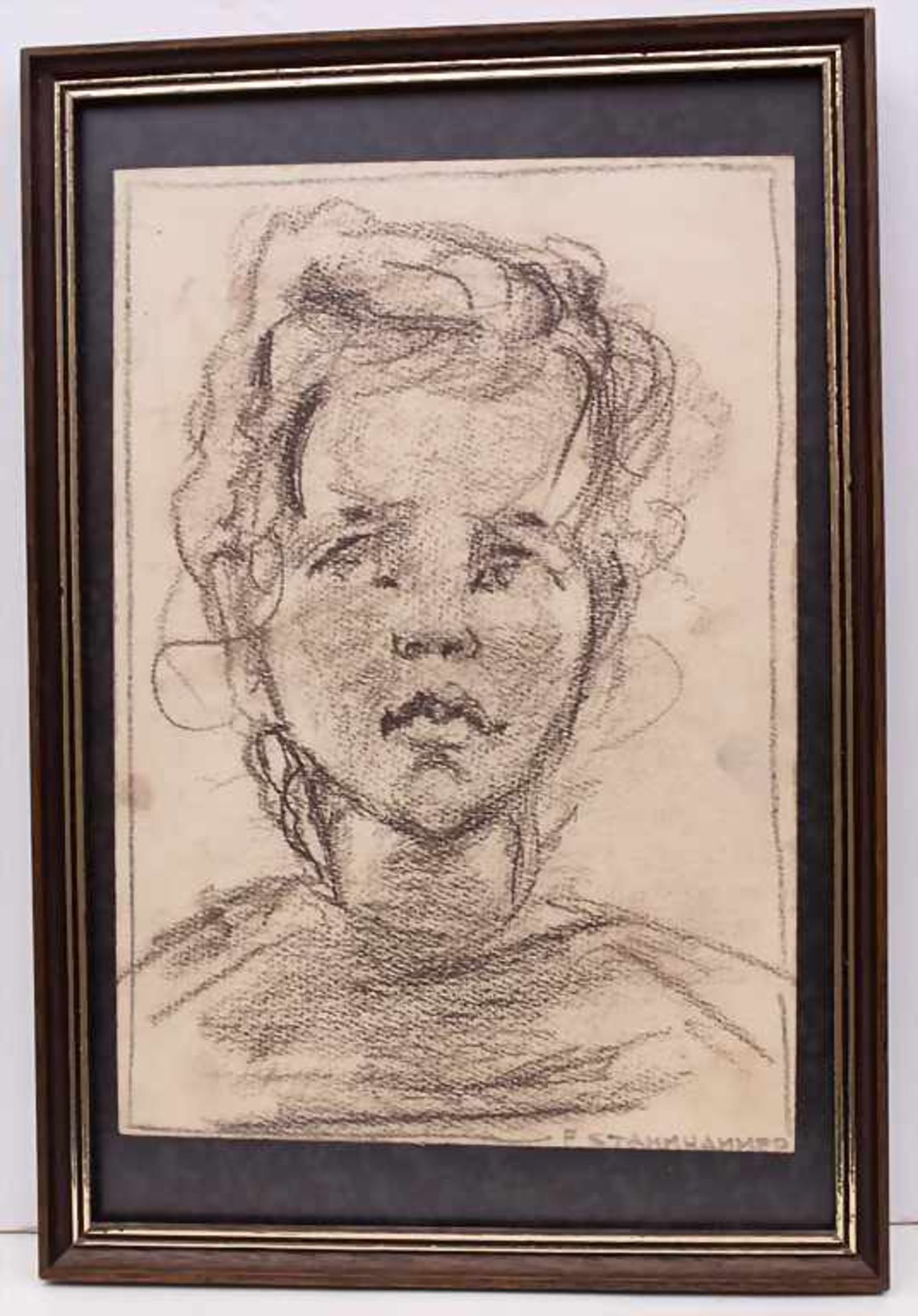 Ferdinand Stammhammer (1901-1973), 'Mädchenporträt' / 'A girl's portrait'<b - Bild 2 aus 3