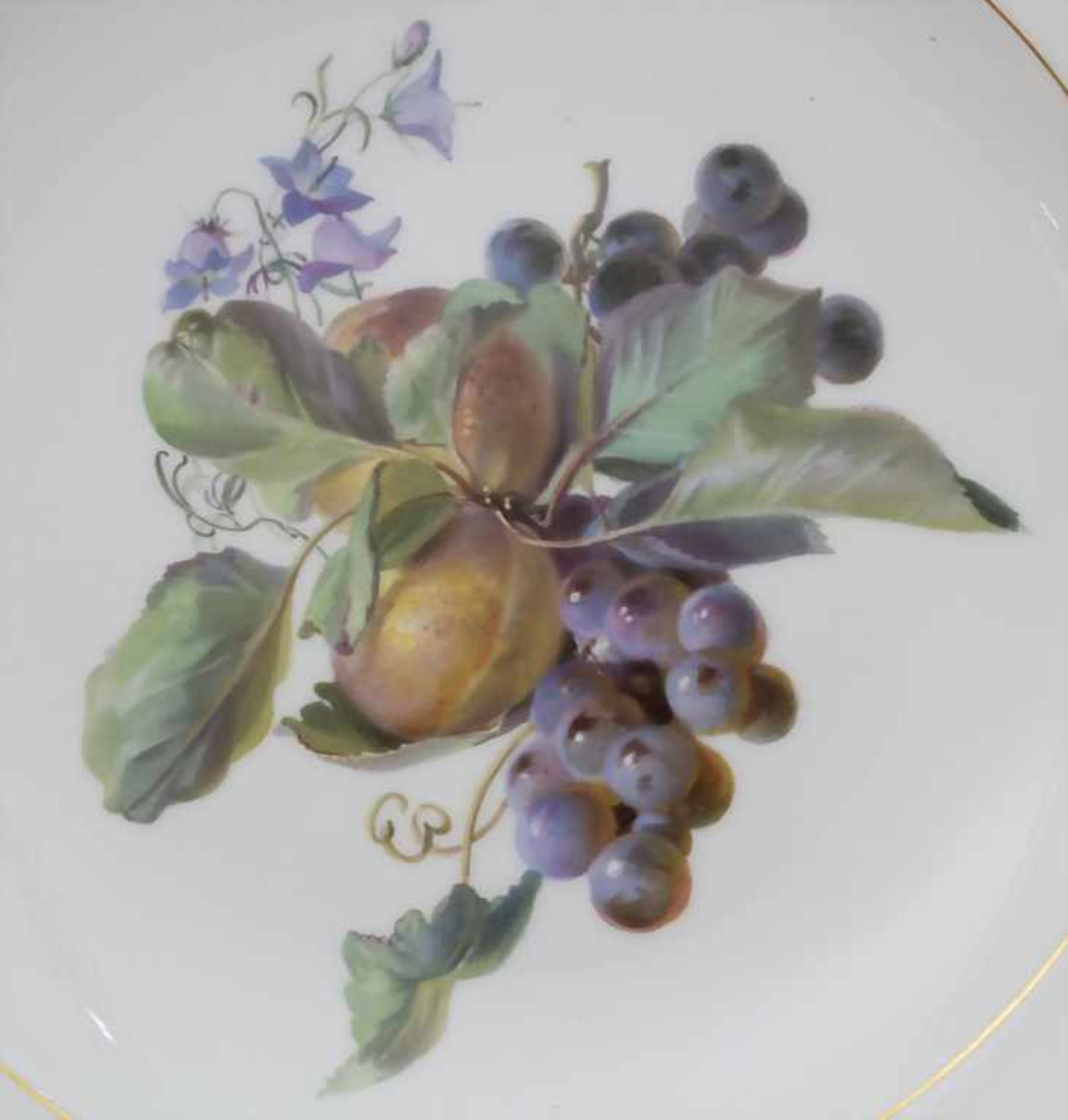 3 Korb-Teller / 3 plates, Meissen, 19. Jh. - Image 3 of 11