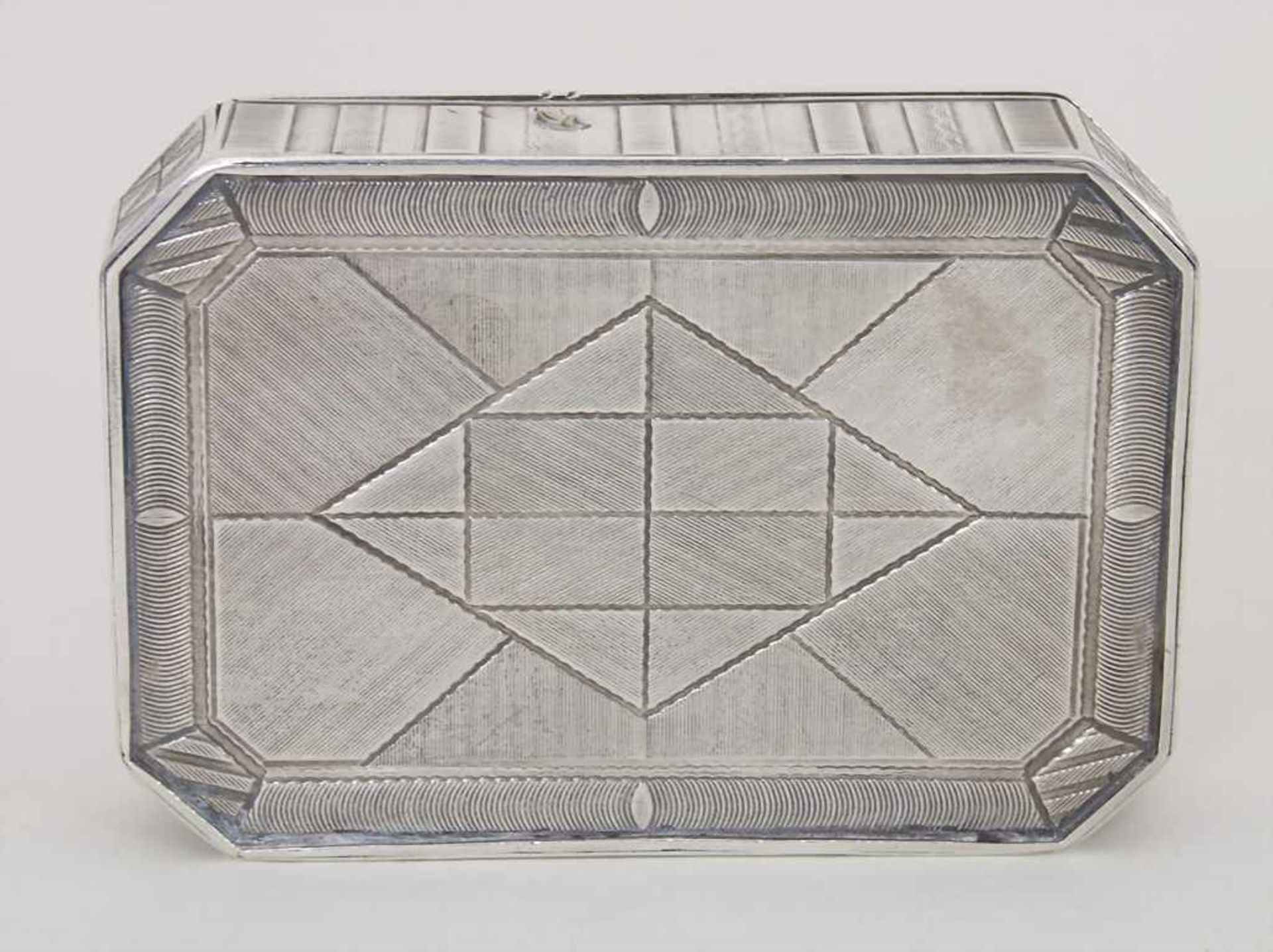 Barock Tabatiere / A Baroque silver snuffbox, Neapel/Napoli, um 1730 - Bild 6 aus 9