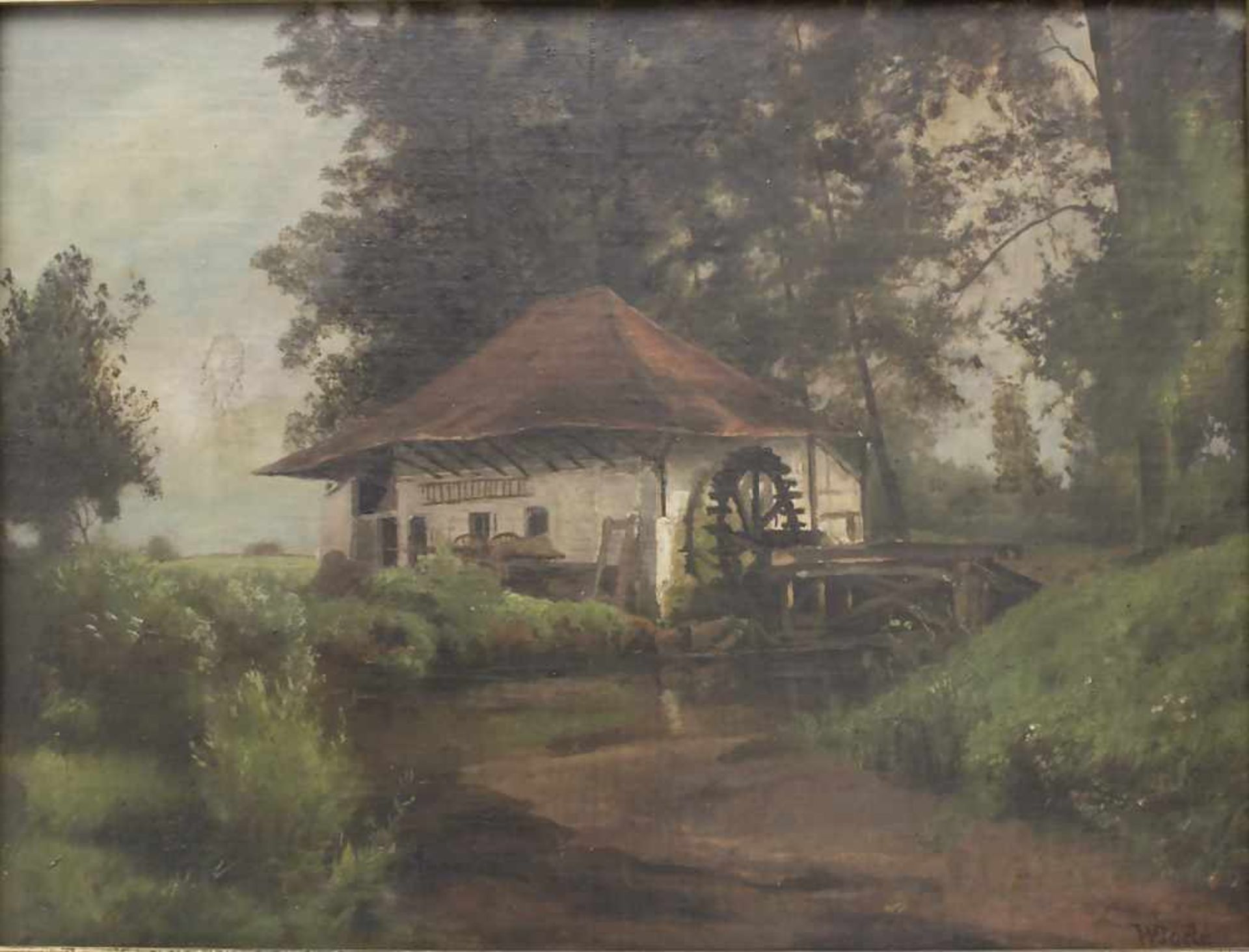 Wilhelm Bode (1830-1893), 'Waldlichtung mit Wassermühle' / 'A forest clearing with a water mill'