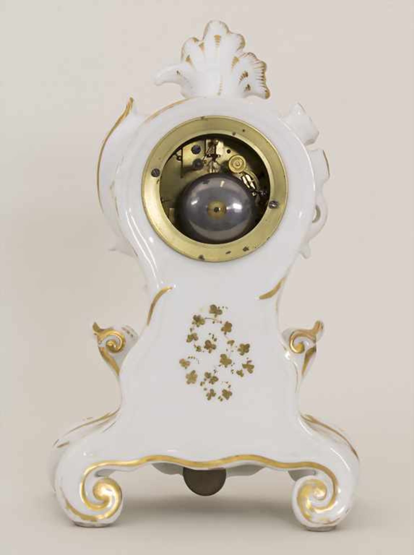 Biedermeier Kaminuhr / A Biedermeier mantel clock, Frankreich, 19. Jh. - Image 5 of 9
