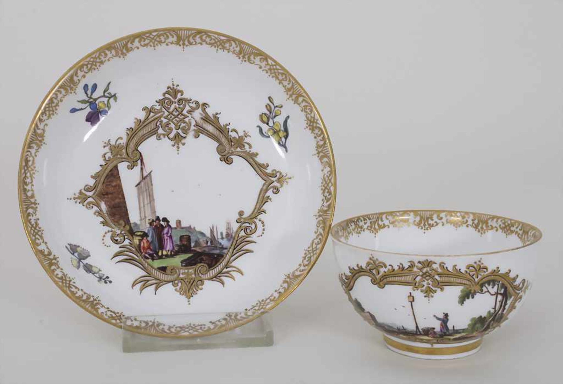 Koppchen mit Unterschale / A tea cup and saucer, Christian Friedrich Herold, Meissen, um