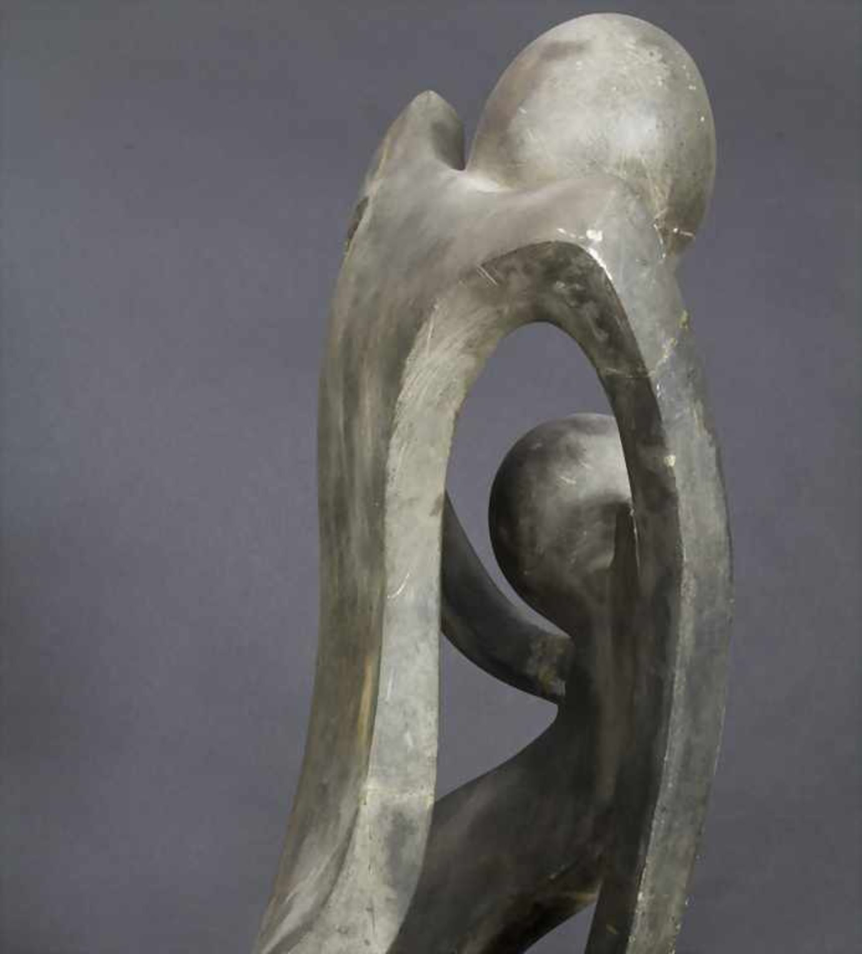 Shona-Figurengruppe / A shona figural group, südliches Afrika, 20. Jh.< - Image 4 of 5