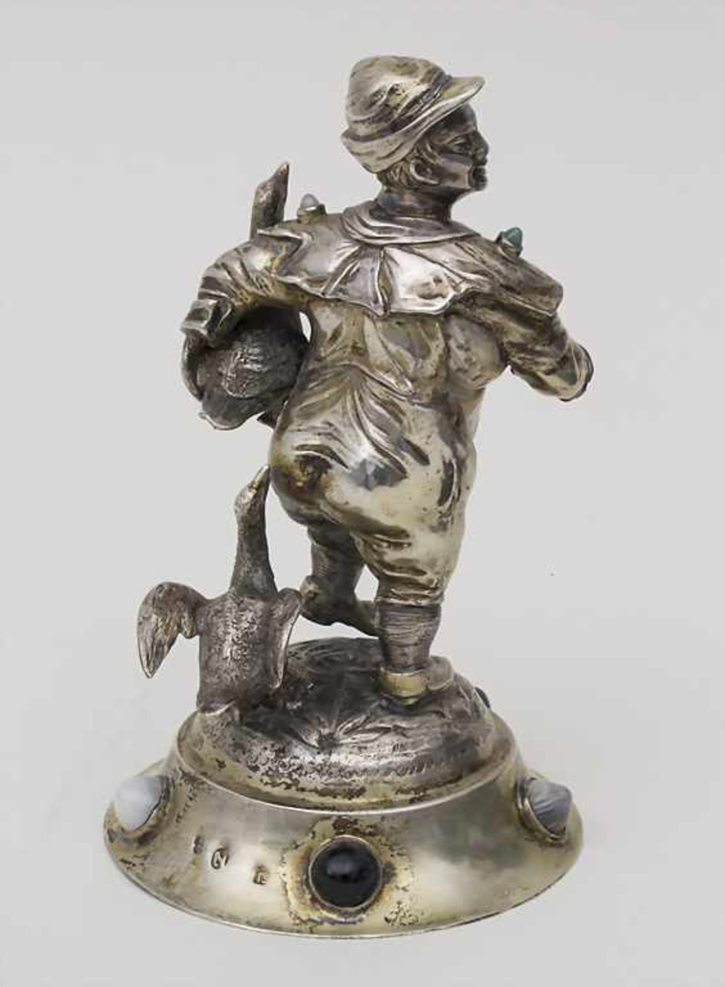 Figur 'Hans mit der goldenen Gans' / A silver figure, Hanau, um 1880 - Bild 2 aus 5