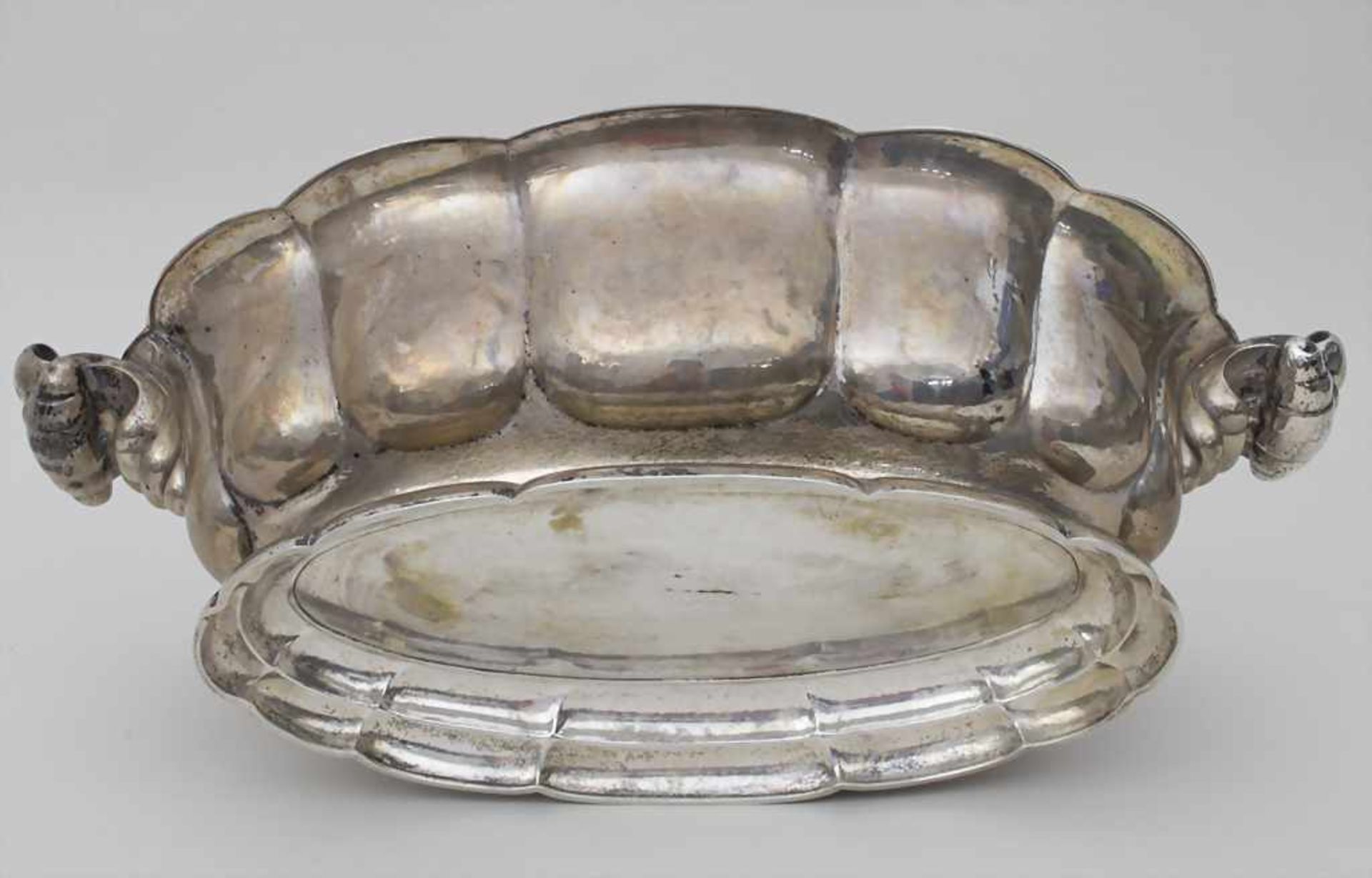 Große Obstschale / A large fruit bowl, Wilkens & Söhne, Bremen, um 1910<b - Bild 4 aus 5