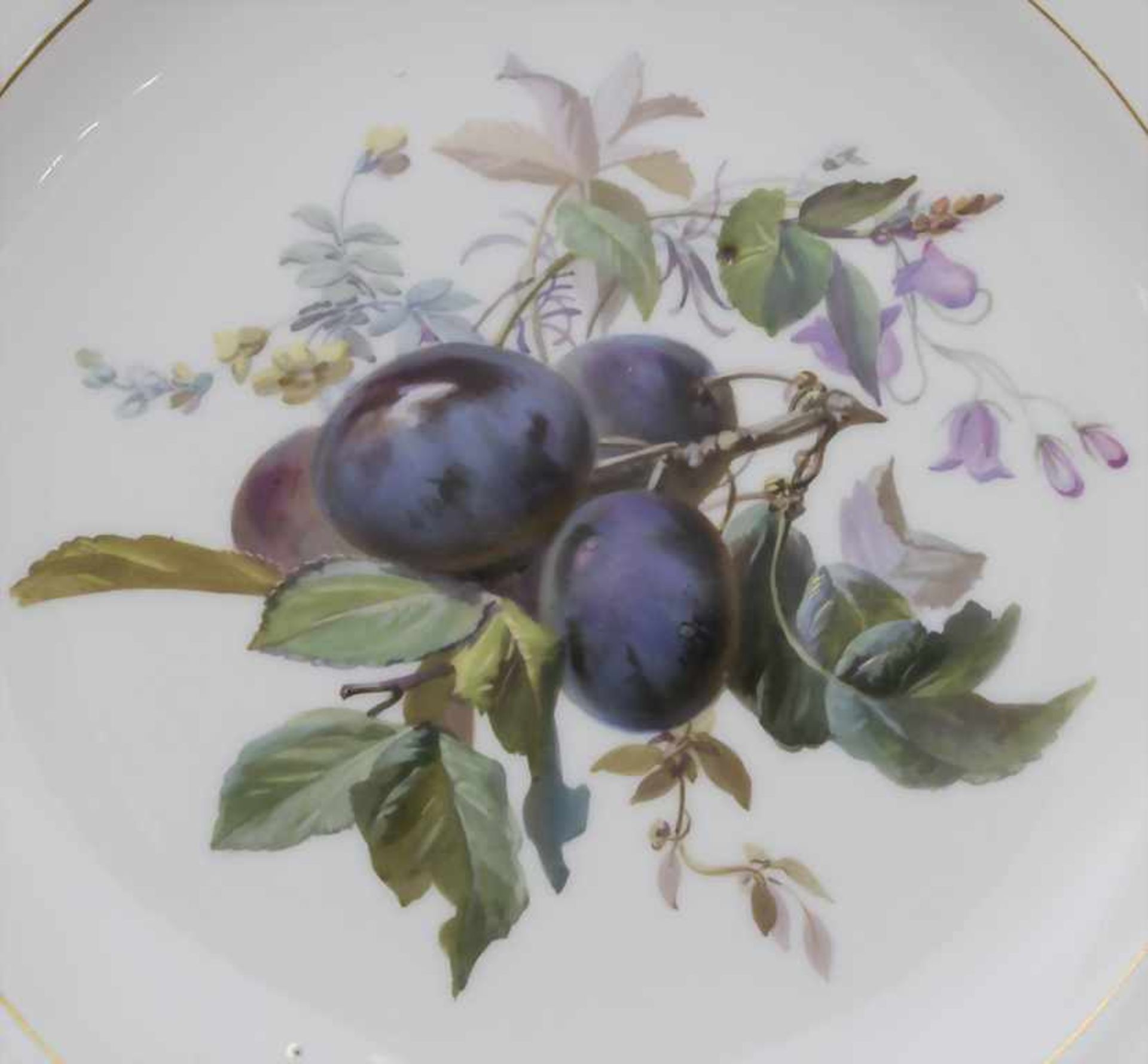 3 Korb-Teller / 3 plates, Meissen, 19. Jh. - Bild 4 aus 11