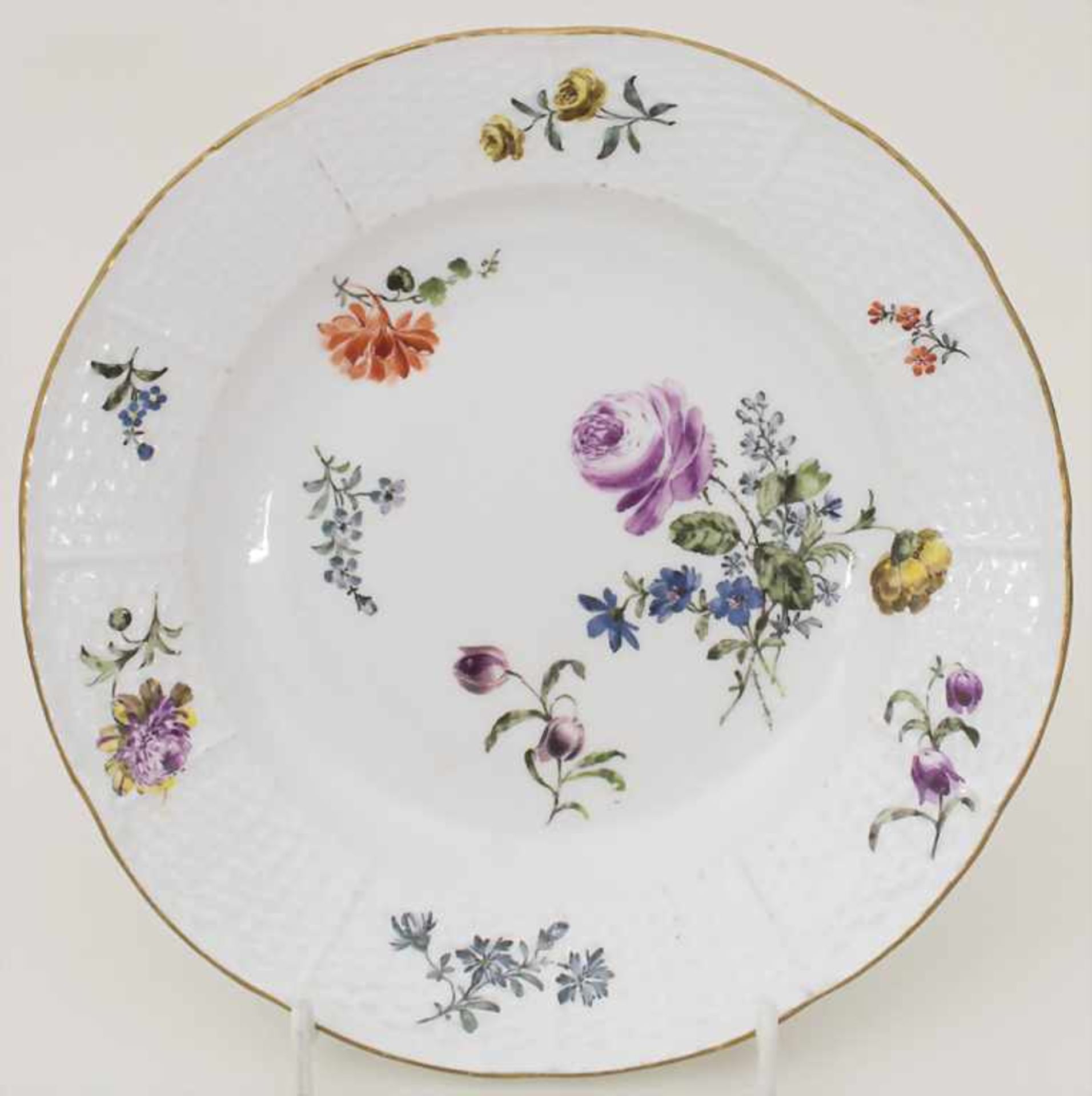 2 Teller / Two plates, Meissen, um 1760 - Bild 5 aus 7