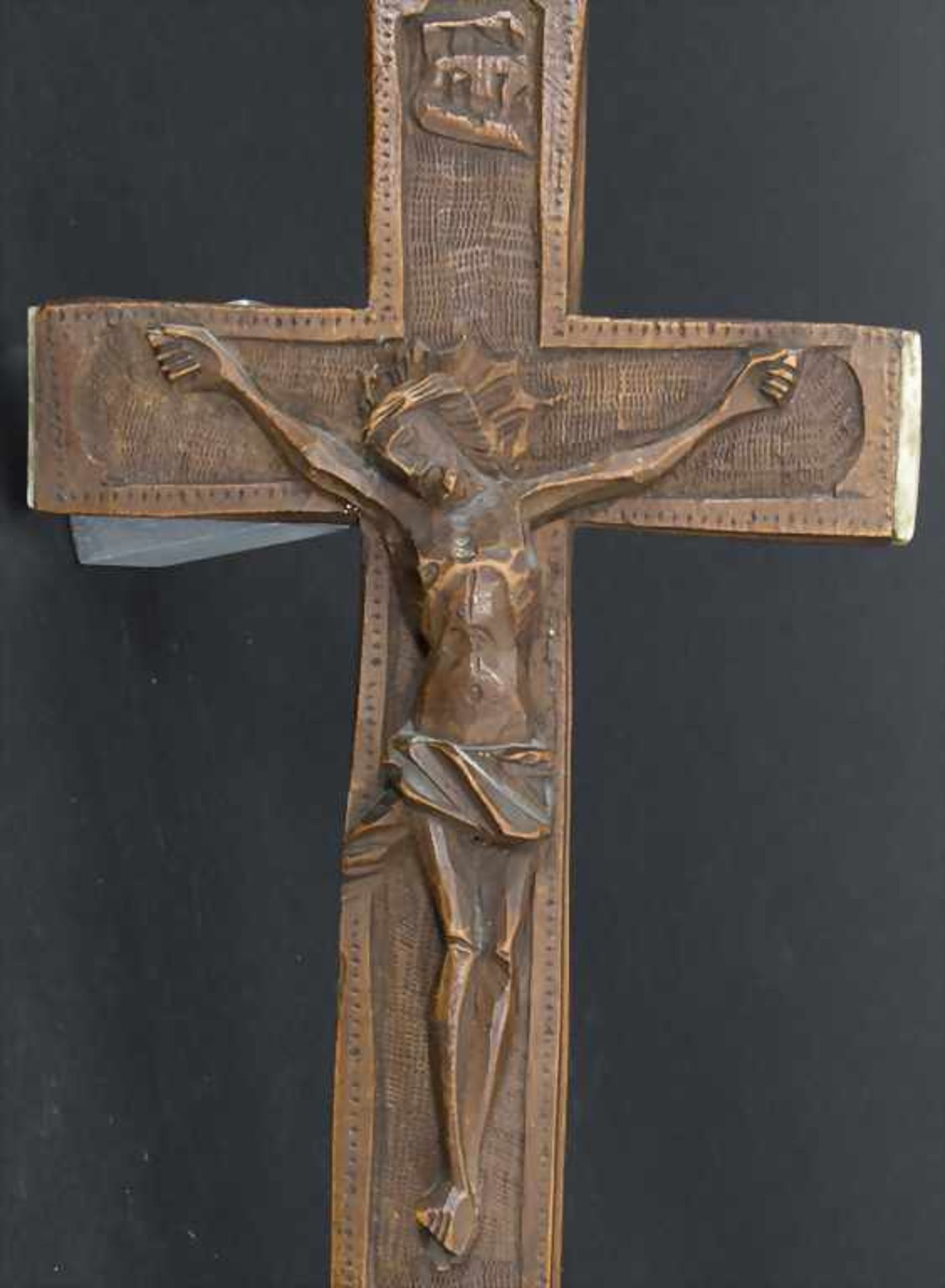 Kruzifix mit Reliquienfach / A crucifix with relic compartment, deutsch, 17./18. Jh. - Image 5 of 6