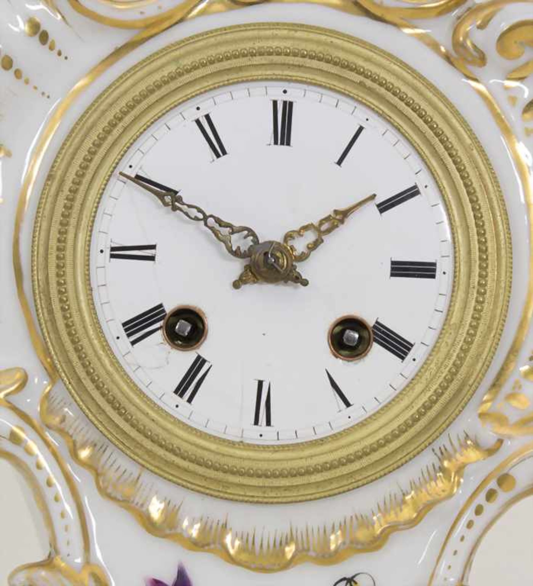 Biedermeier Kaminuhr / A Biedermeier mantel clock, Frankreich, 19. Jh. - Image 2 of 9