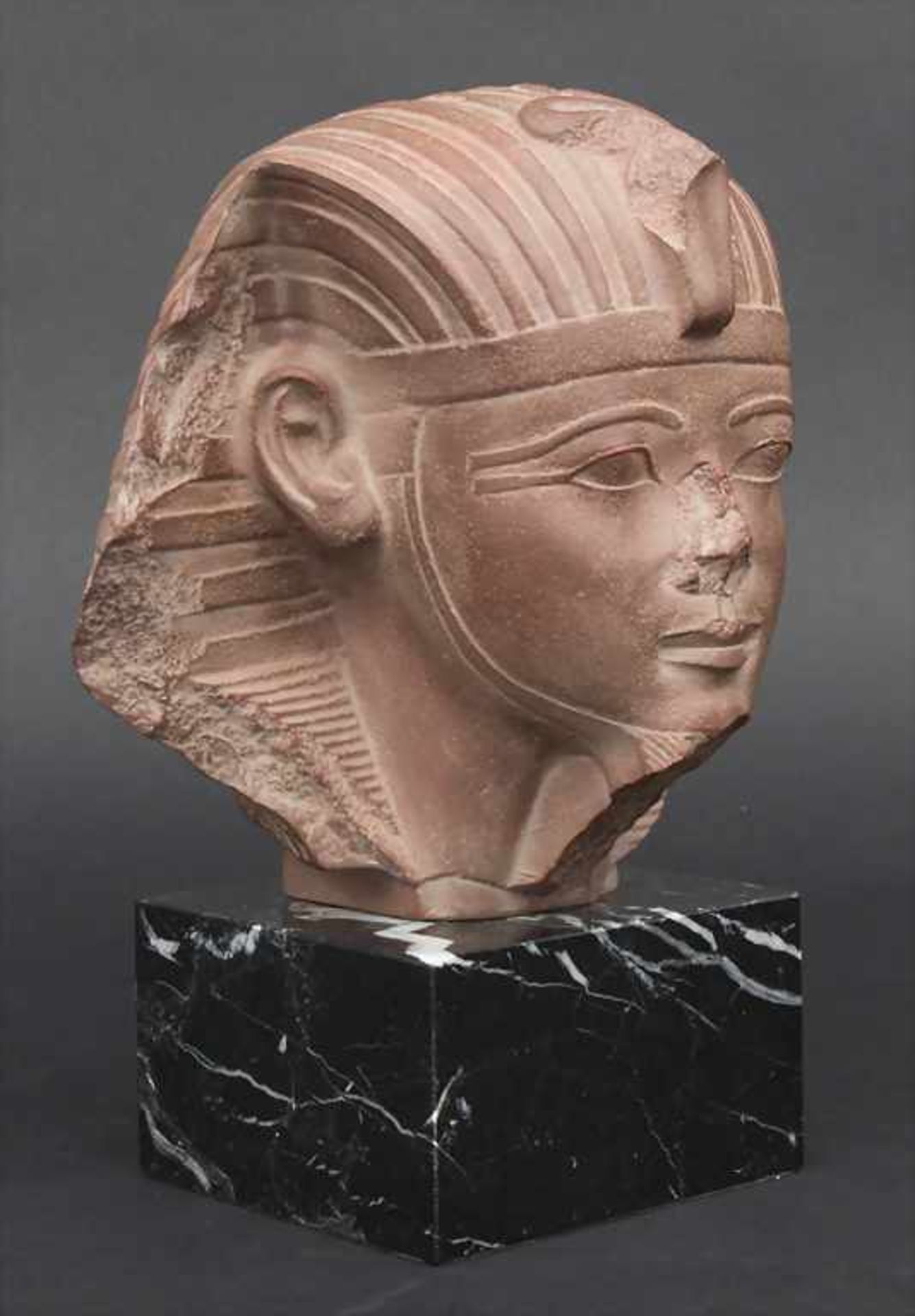 Kopf des Amenophis II / Head of King Amenhetep II, Musée du Louvre, Reproduktion, 20. Jh.< - Image 2 of 6