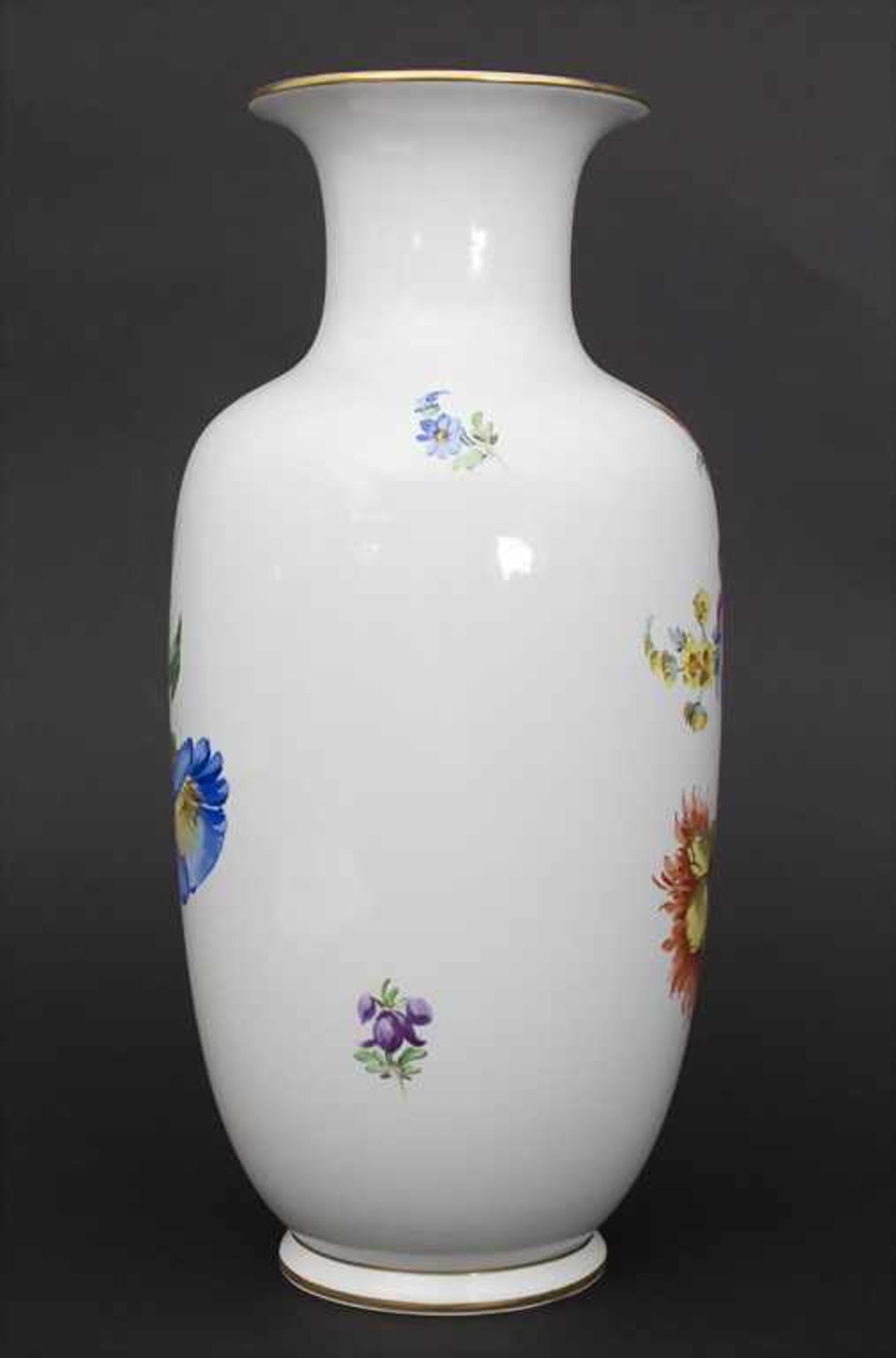 Vase mit Blumenmalerei / A vase with flowers, Carl Thieme, Potschappel, 20. Jh. - Image 3 of 8