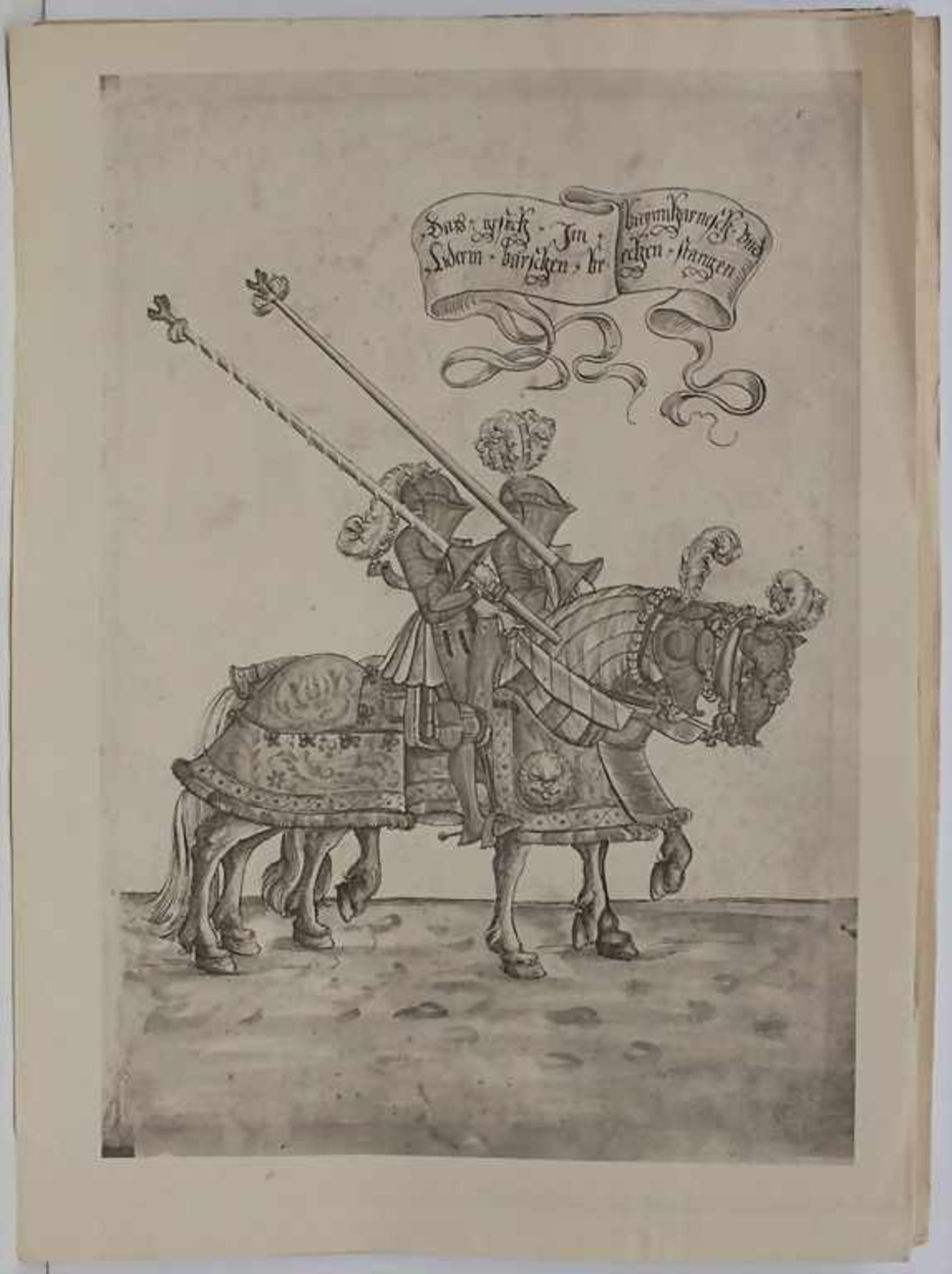 19 Heliogravuren 'Ritter' / A set of 19 heliogravures 'knights'