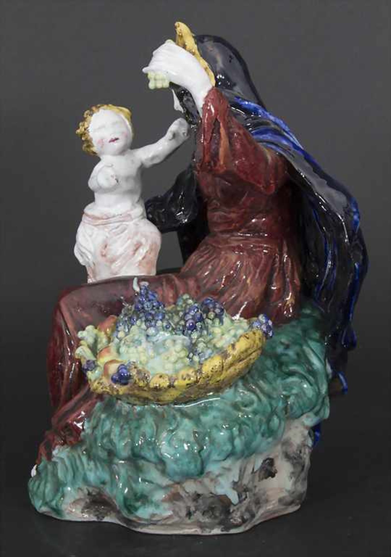 Jugendstil Skulptur 'Madonna / Mutter mit Kind' / An Art Nouveau sculpture 'Madonna / mother with - Image 2 of 7