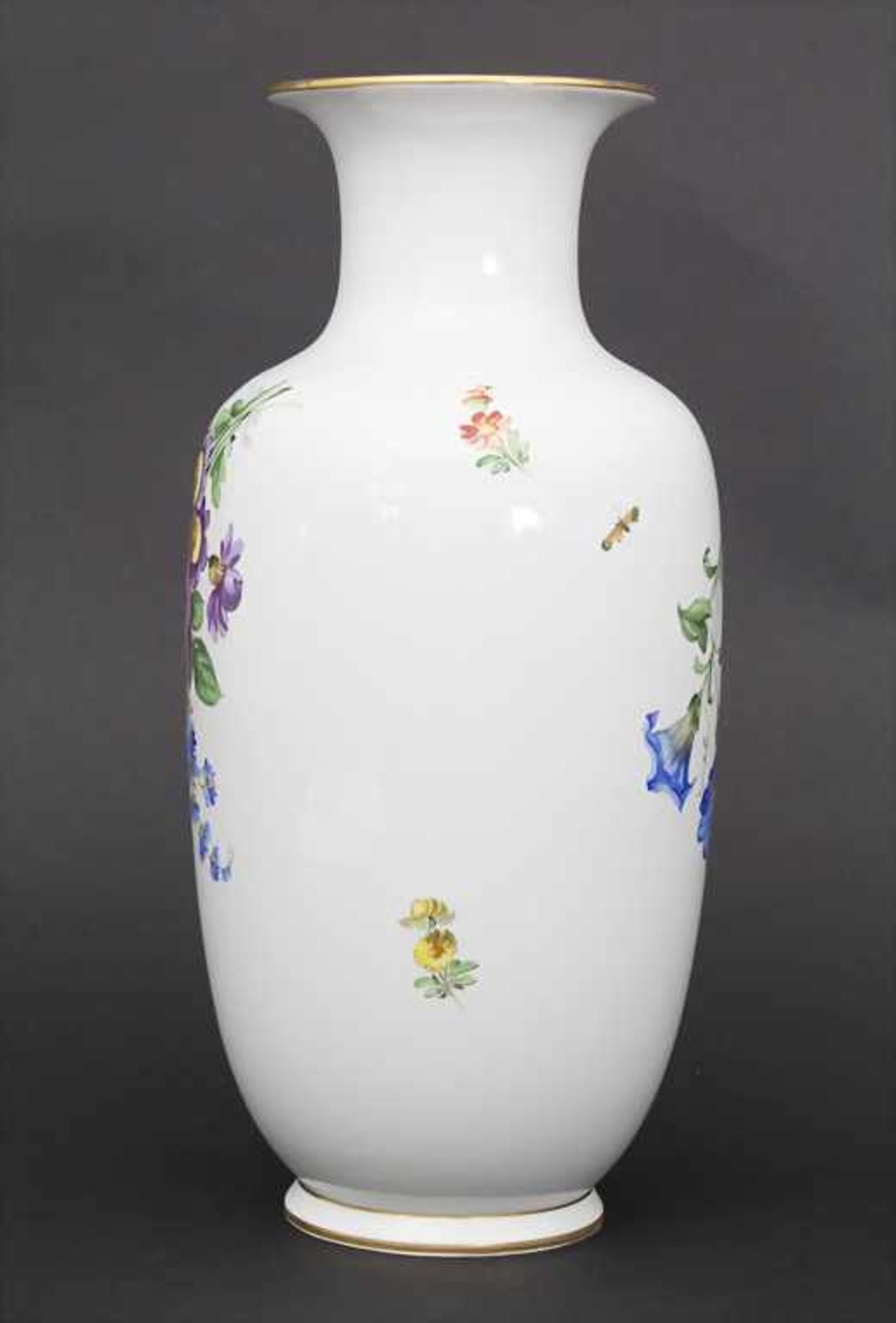 Vase mit Blumenmalerei / A vase with flowers, Carl Thieme, Potschappel, 20. Jh. - Image 5 of 8