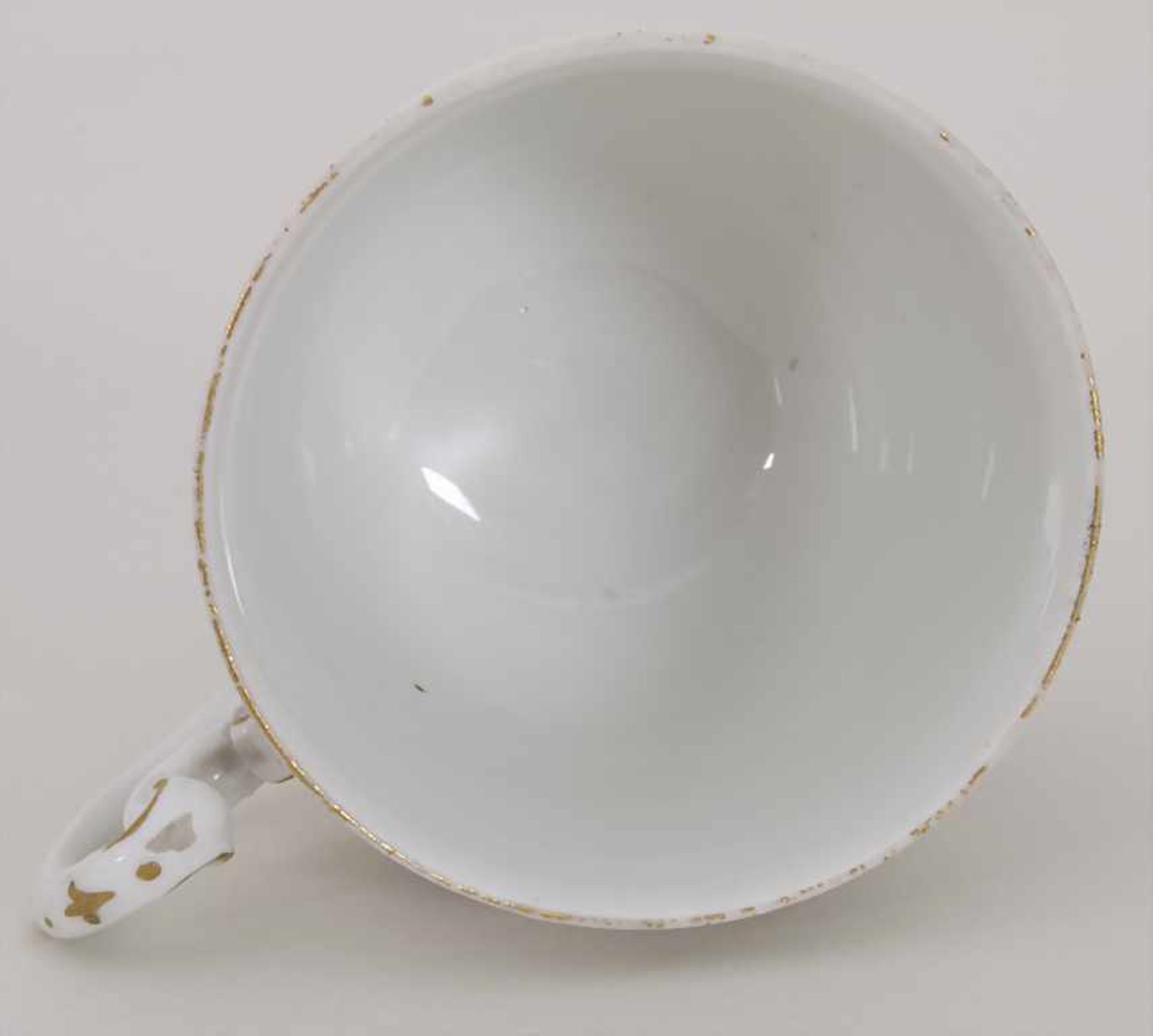 Tasse und UT mit Uferlandschaften / A tea bowl and saucer with river landscapes, Meissen, um - Image 3 of 11