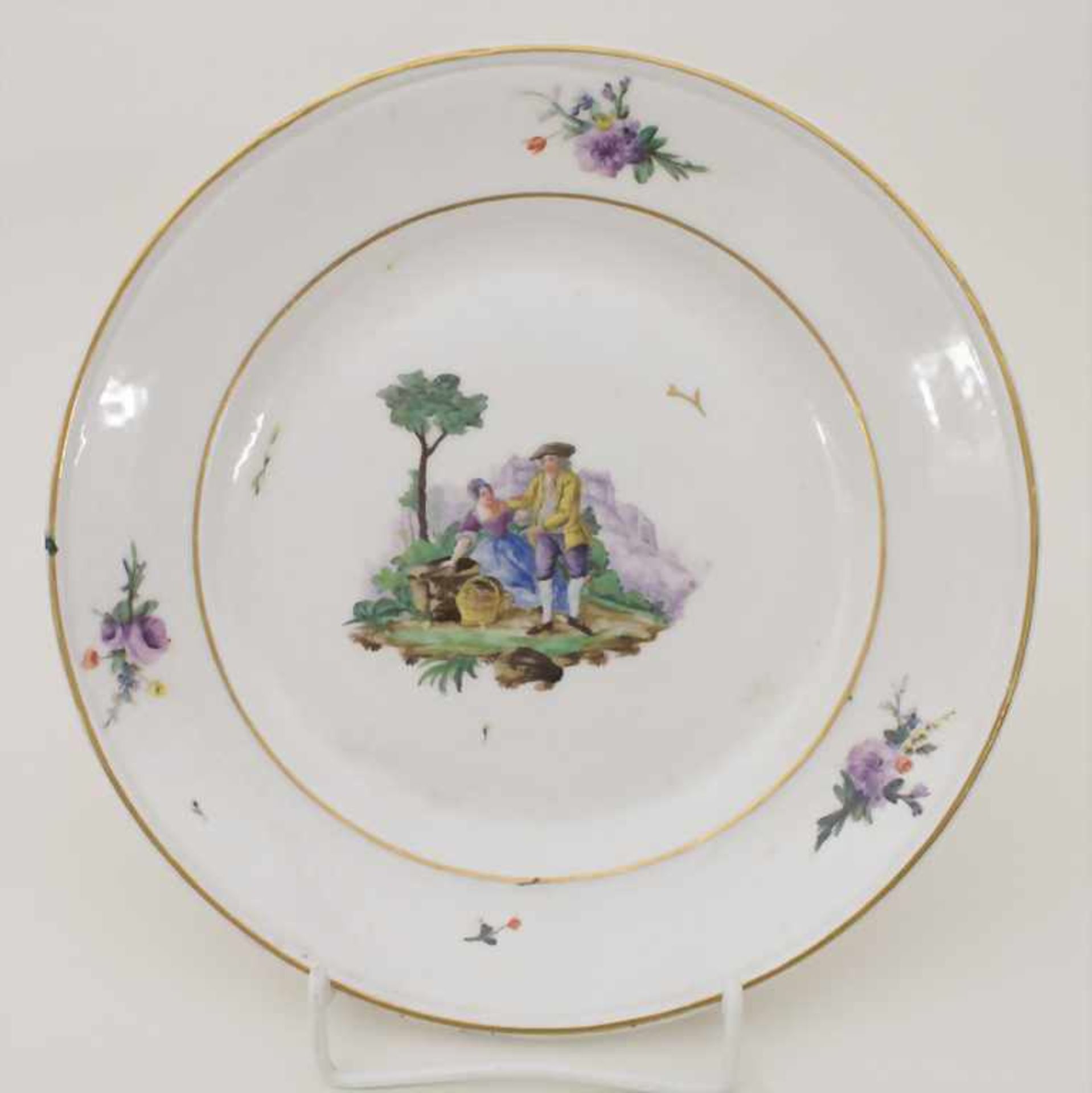 Teller / A plate, Hannong, Straßburg / Strasbourg, 1751-1754<