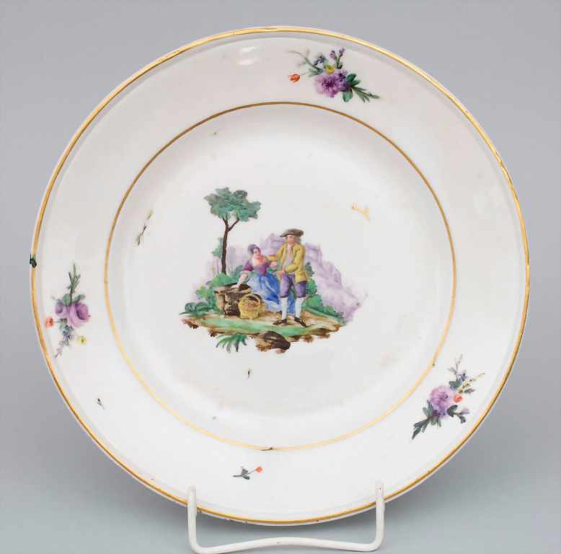 Teller / A plate, Hannong, Straßburg / Strasbourg, 1751-1754< - Bild 5 aus 7